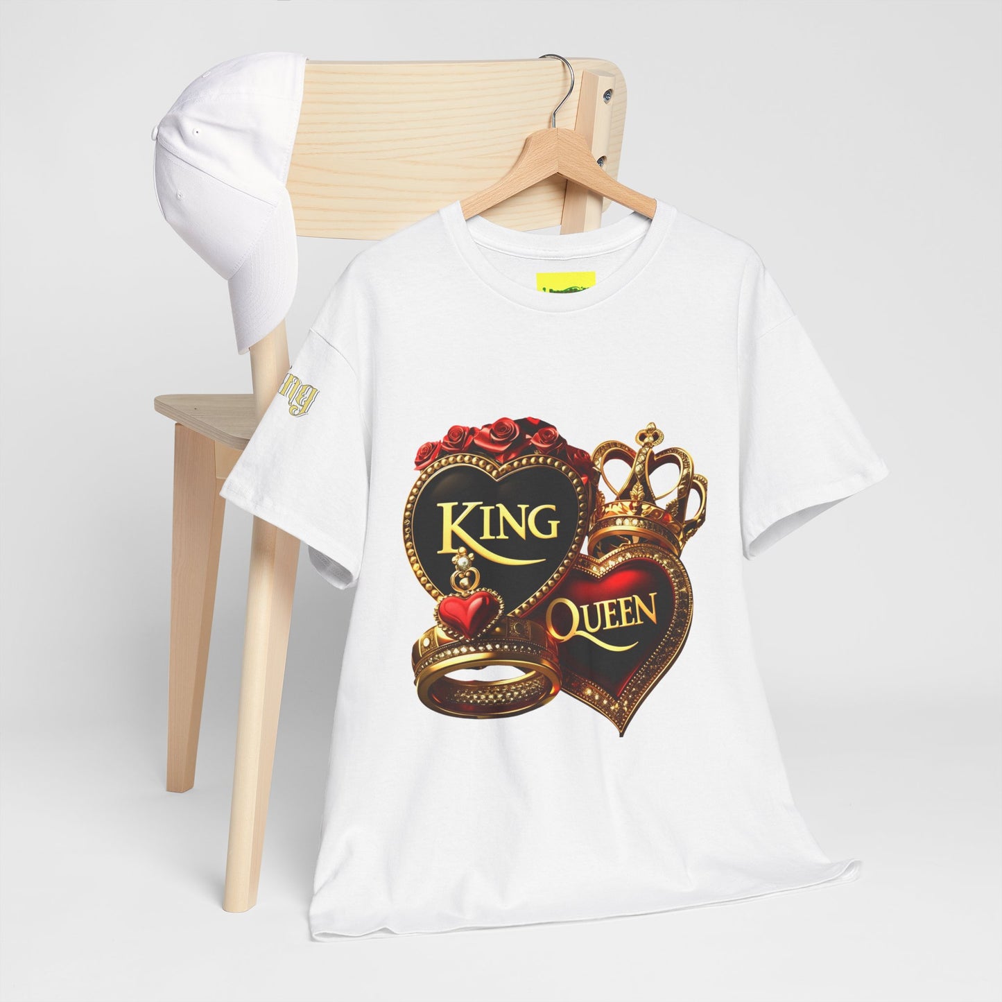 Lion's Main Apparel Royalty is King-Themed Unisex Heavy Cotton Tee