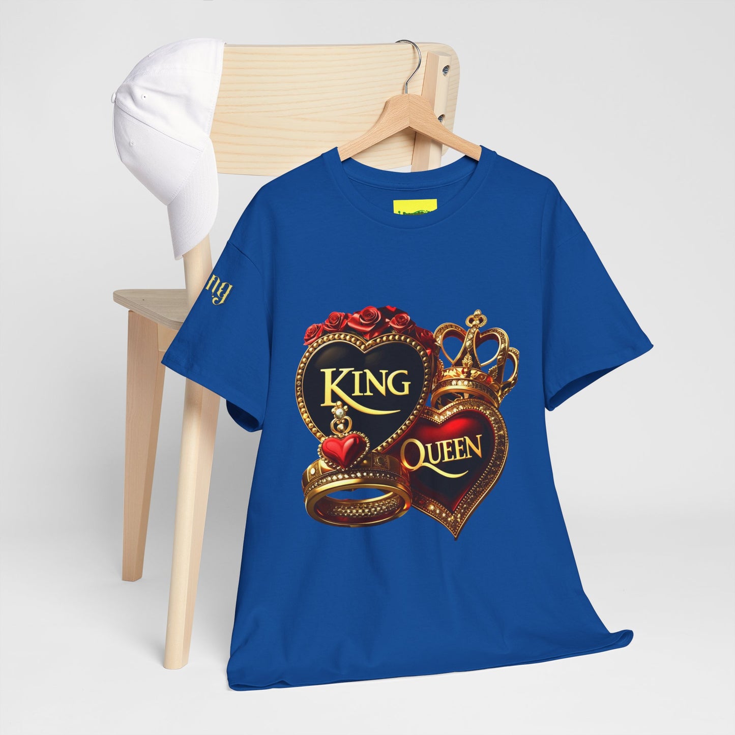 Lion's Main Apparel Royalty is King-Themed Unisex Heavy Cotton Tee