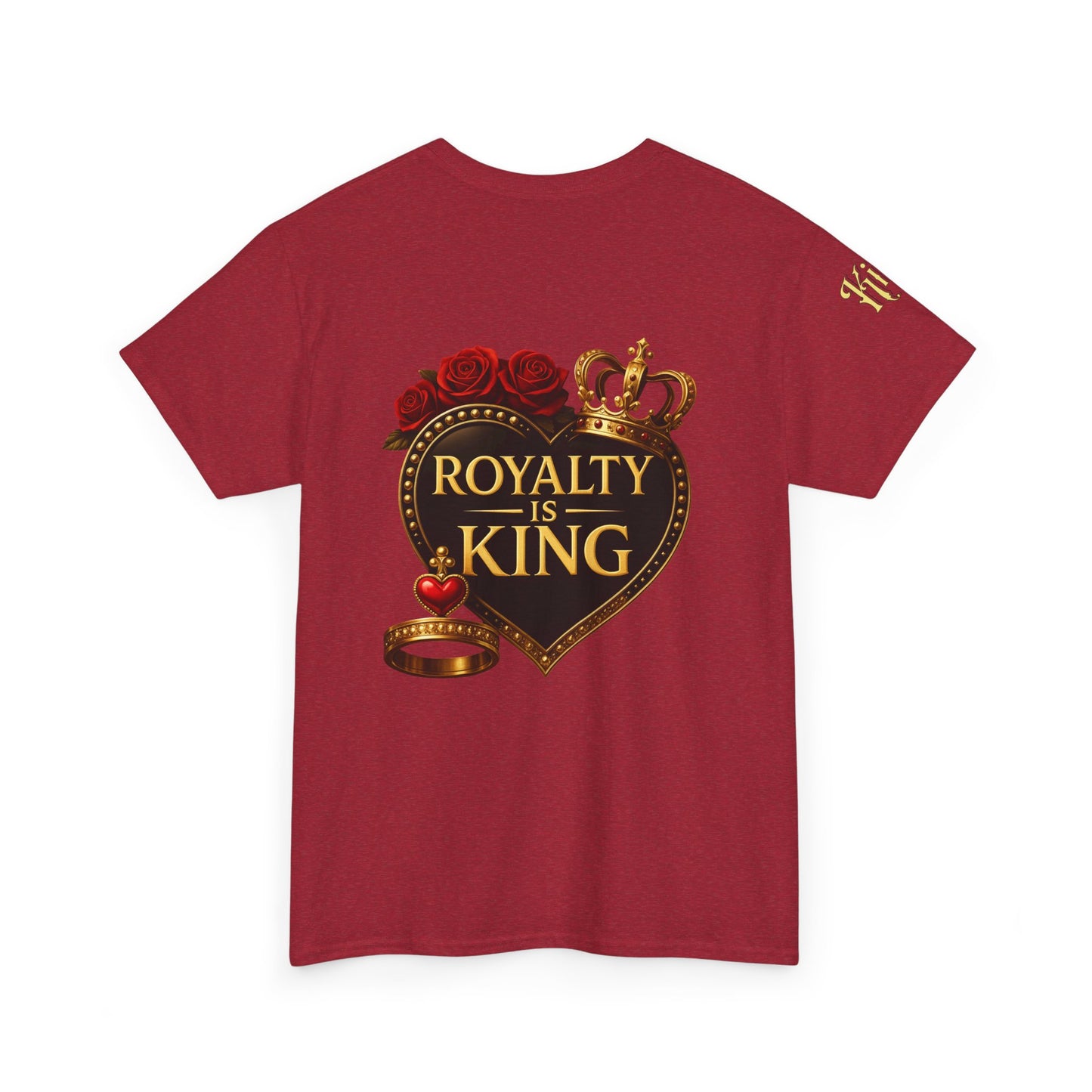 Lion's Main Apparel Royalty is King-Themed Unisex Heavy Cotton Tee