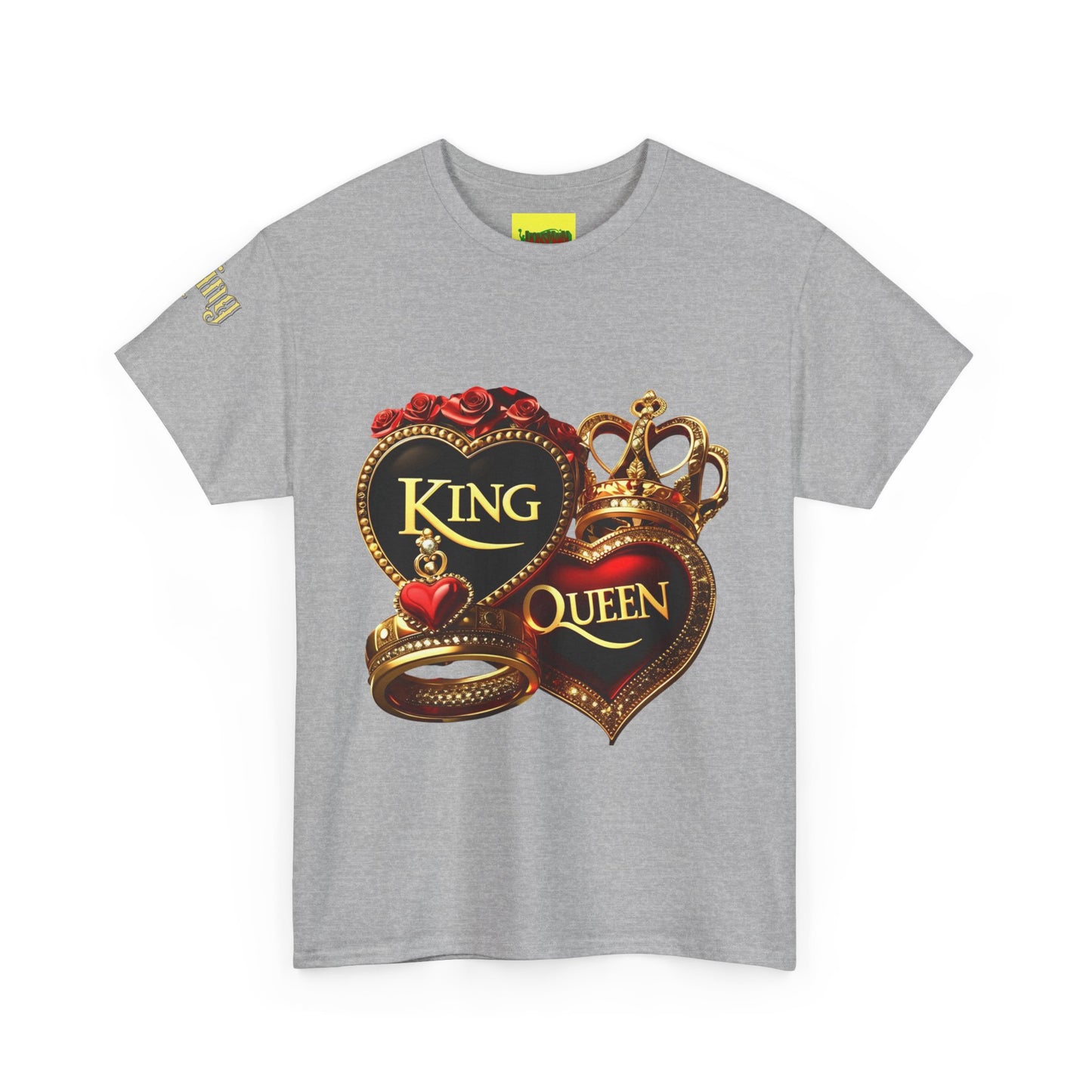 Lion's Main Apparel Royalty is King-Themed Unisex Heavy Cotton Tee