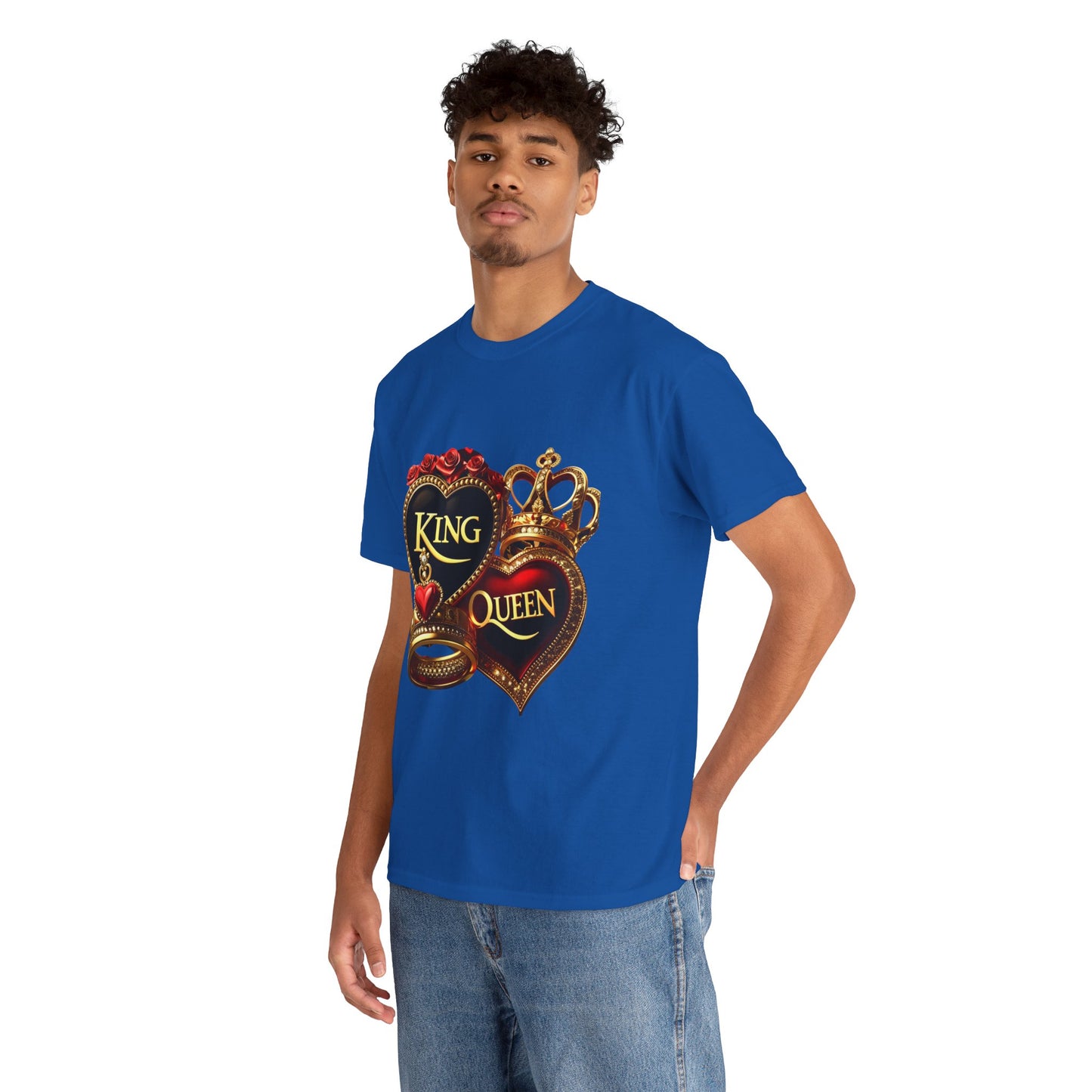 Lion's Main Apparel Royalty is King-Themed Unisex Heavy Cotton Tee