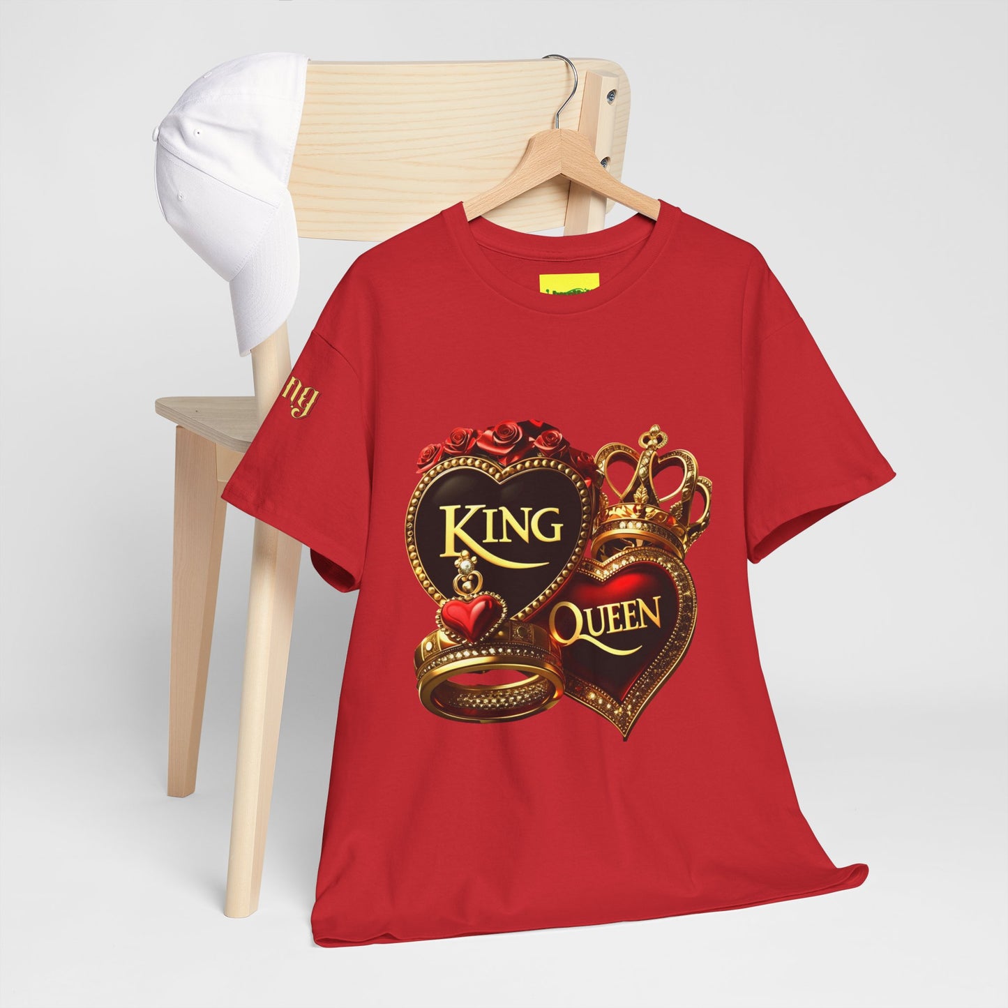 Lion's Main Apparel Royalty is King-Themed Unisex Heavy Cotton Tee