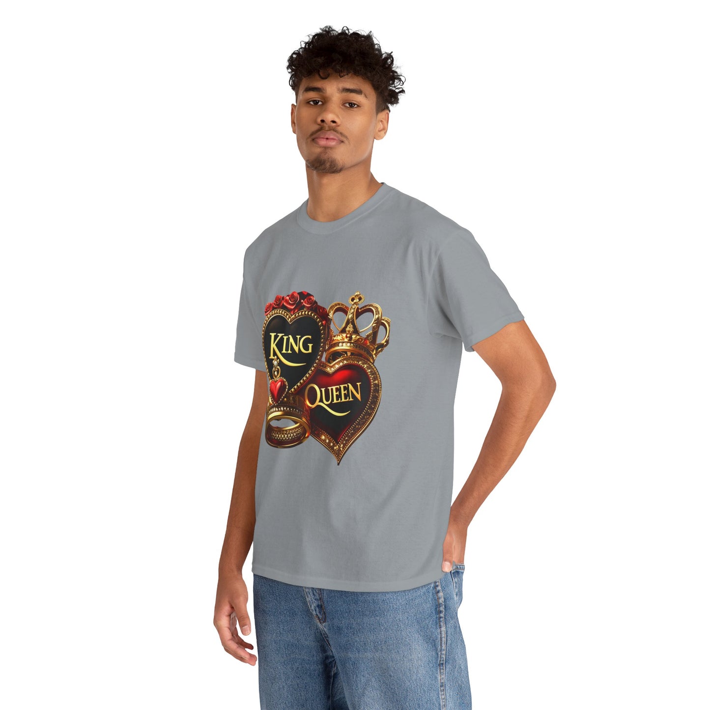 Lion's Main Apparel Royalty is King-Themed Unisex Heavy Cotton Tee