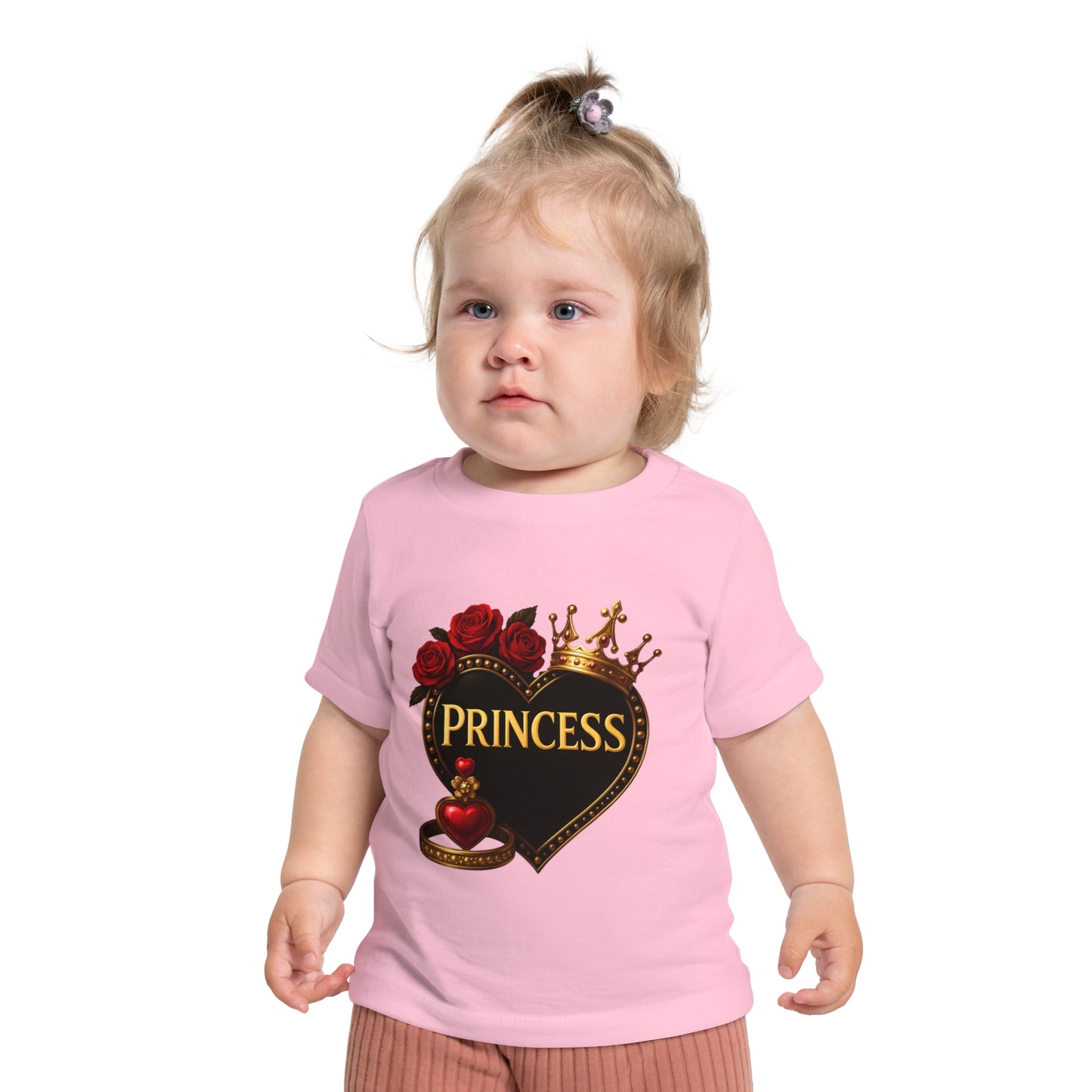 Lion's Main Apparel Royalty Princess Short Sleeve T-Shirt for Babies