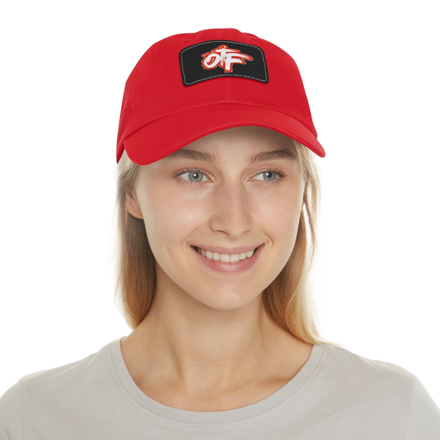 Stylish Lion's Main Apparel Dad Hat with Leather Patch