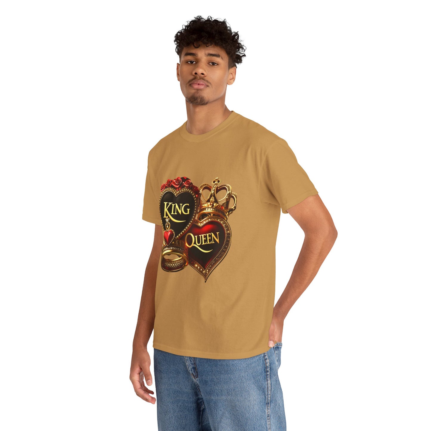 Lion's Main Apparel Royalty is King-Themed Unisex Heavy Cotton Tee