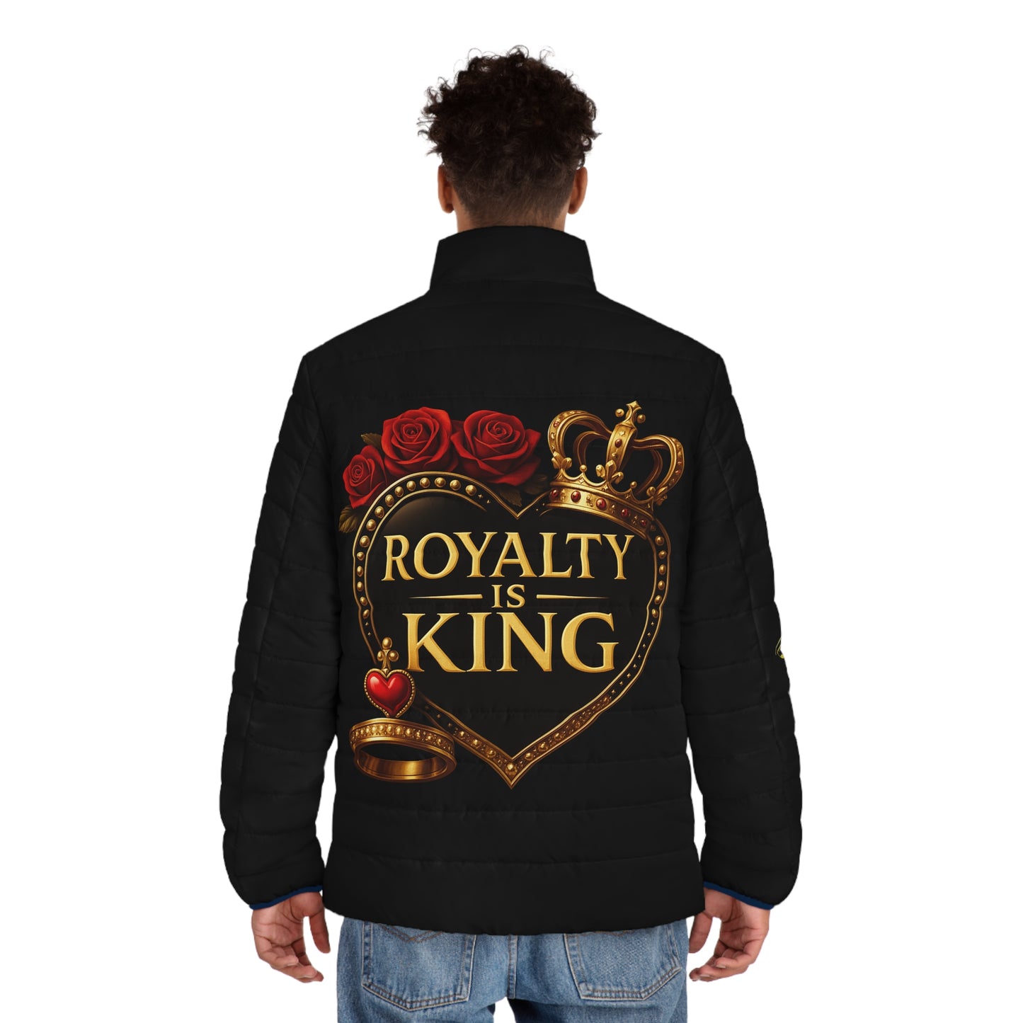 Lion's Main Apparel Royalty is King Themed Puffer Jacket