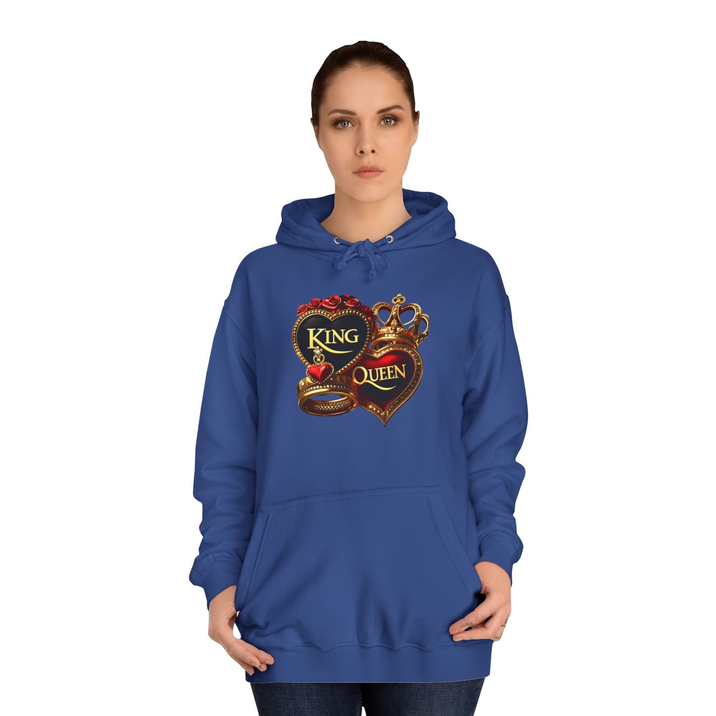 Lion's Main Apparel Royalty is King Unisex College Hoodie