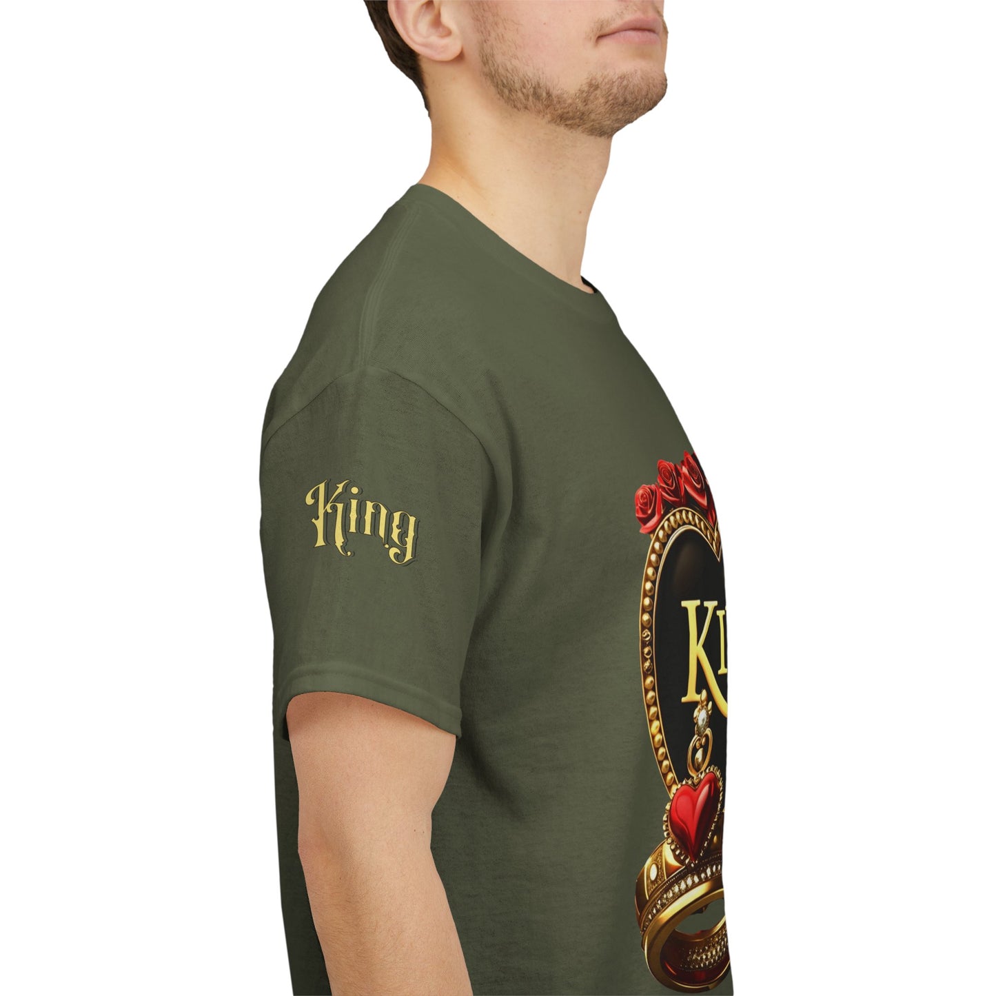 Lion's Main Apparel Royalty is King-Themed Unisex Heavy Cotton Tee