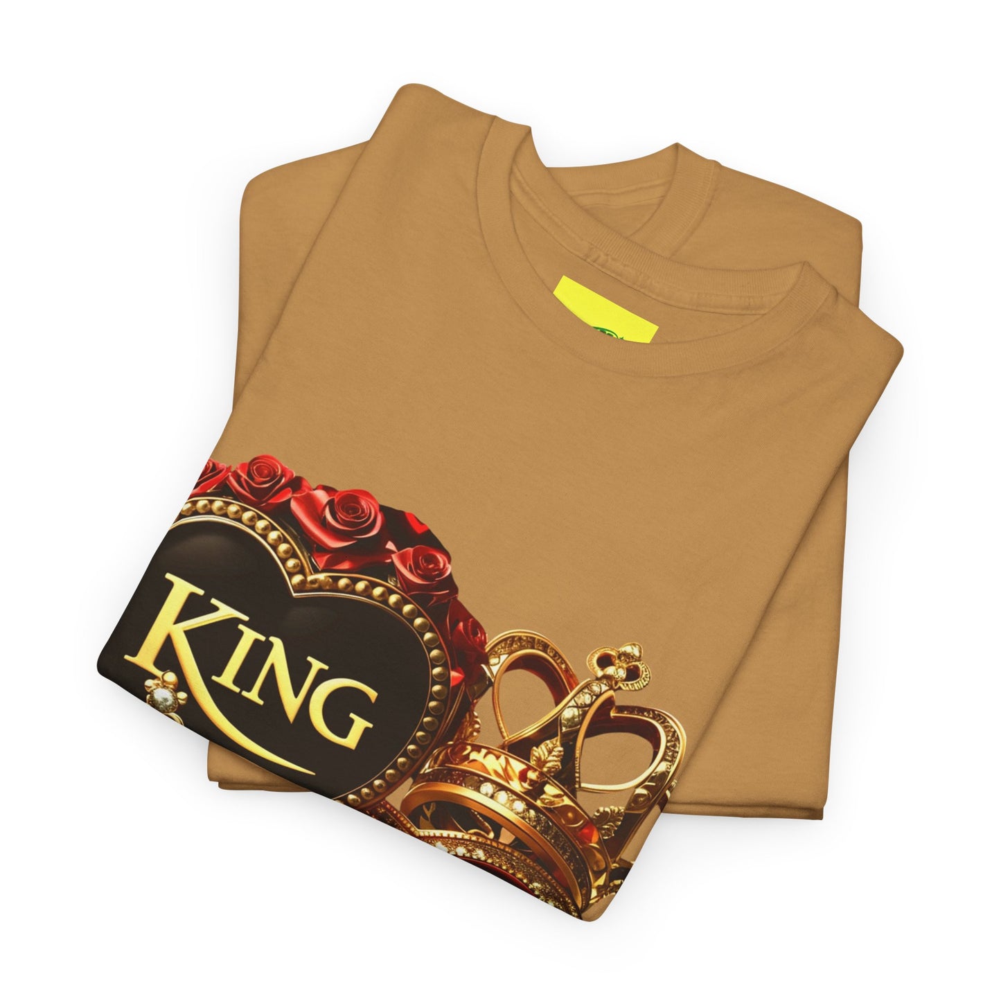 Lion's Main Apparel Royalty is King-Themed Unisex Heavy Cotton Tee