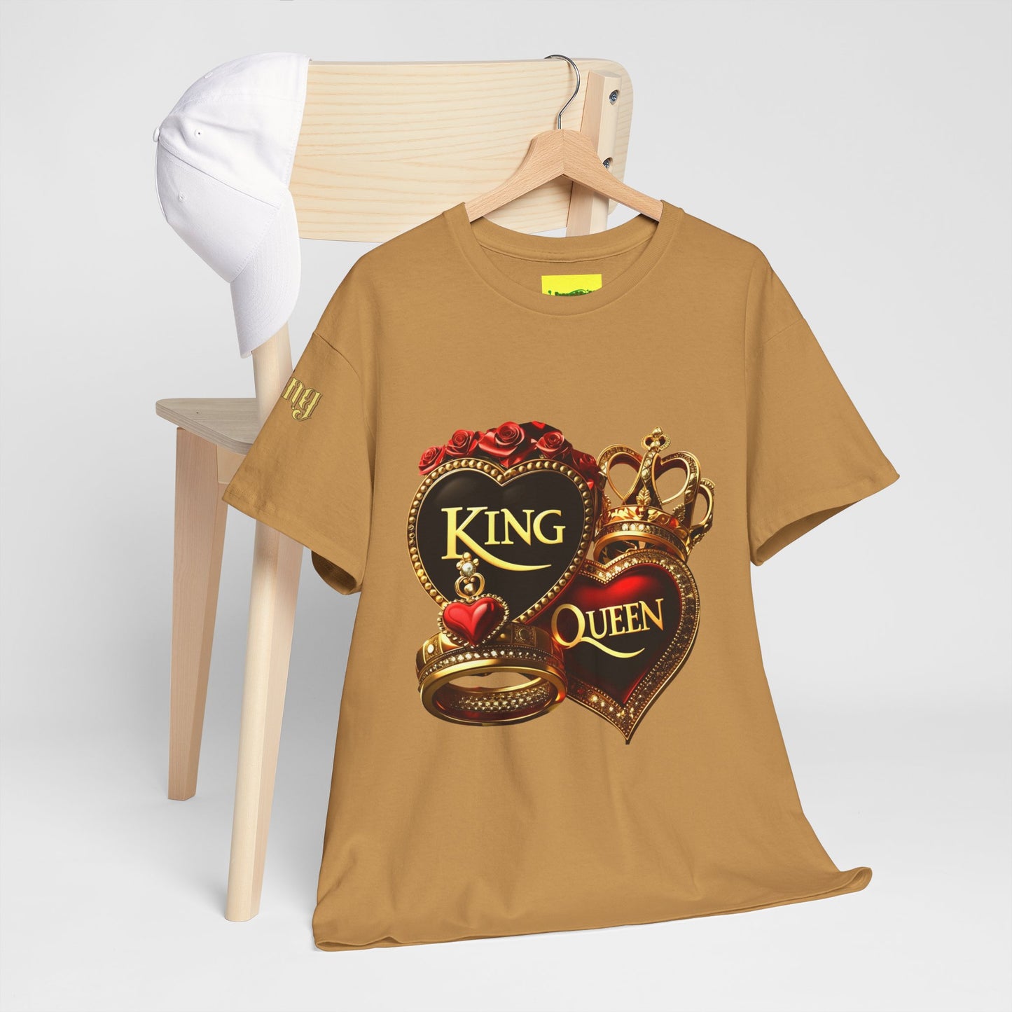 Lion's Main Apparel Royalty is King-Themed Unisex Heavy Cotton Tee