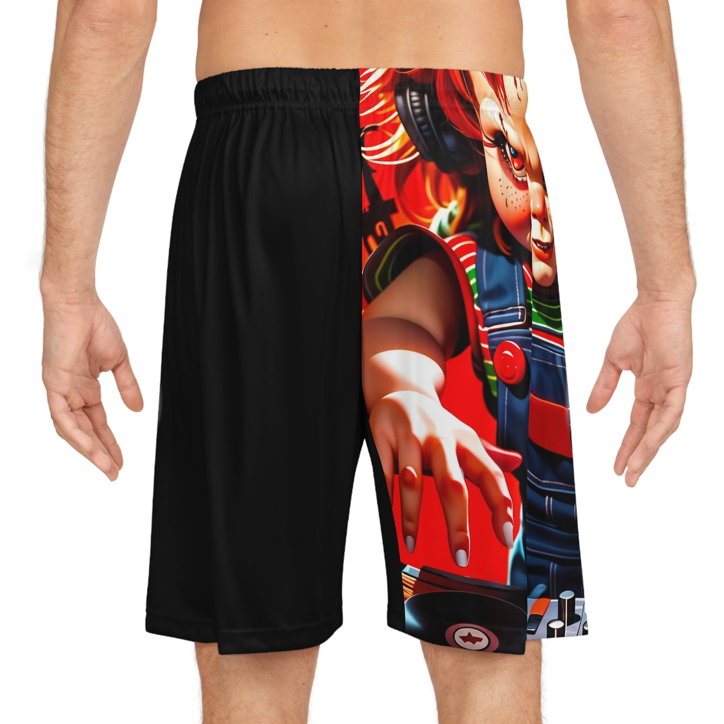 Lion's Main Apparel DJ Chuck Horror Basketball Shorts