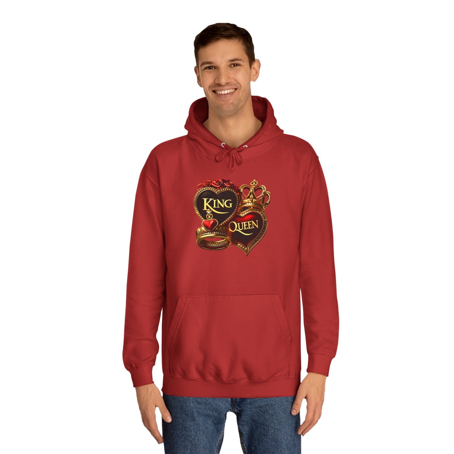 Lion's Main Apparel Royalty is King Unisex College Hoodie
