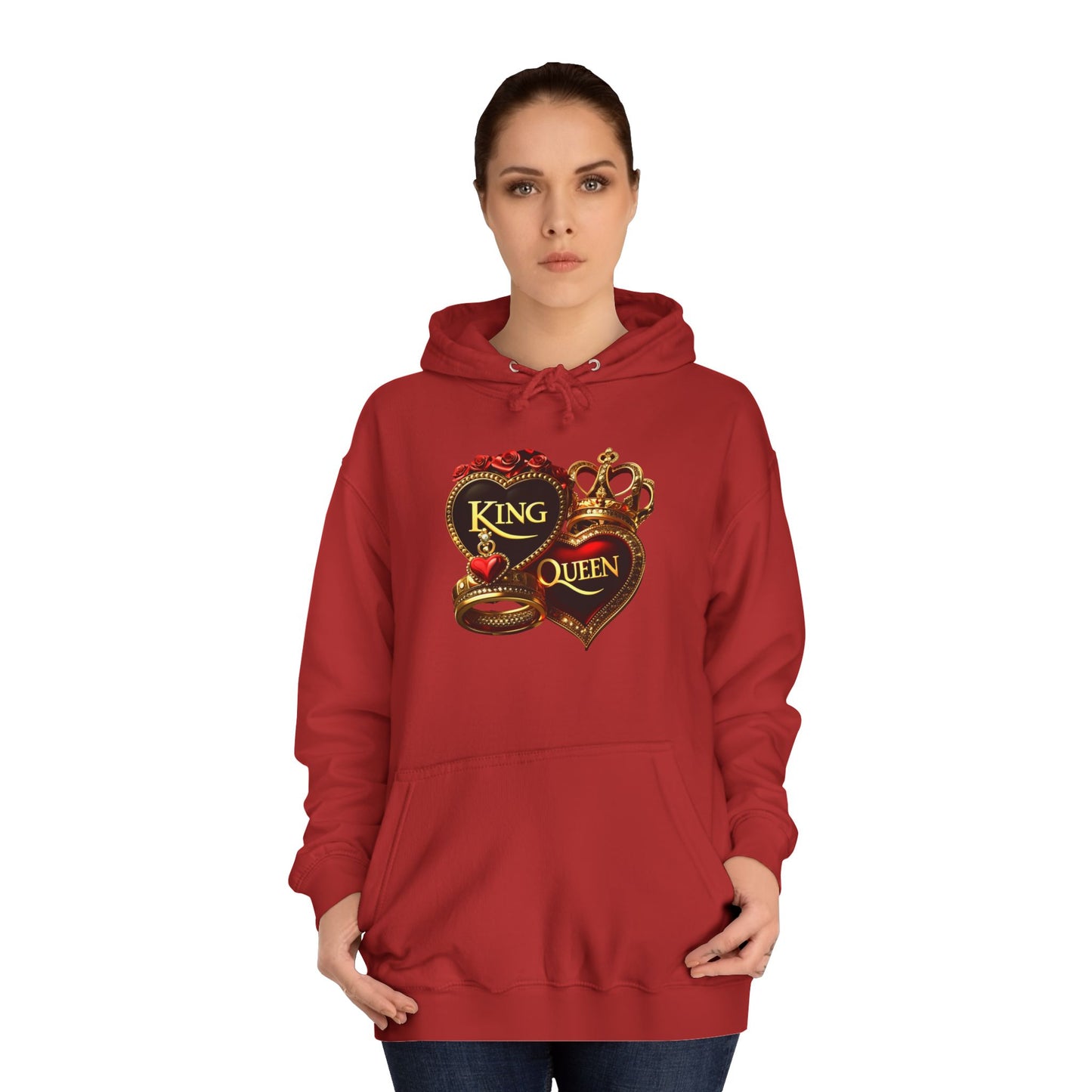 Lion's Main Apparel Royalty is King Unisex College Hoodie