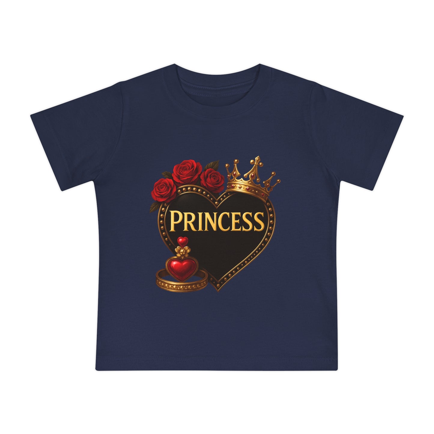 Lion's Main Apparel Royalty Princess Short Sleeve T-Shirt for Babies