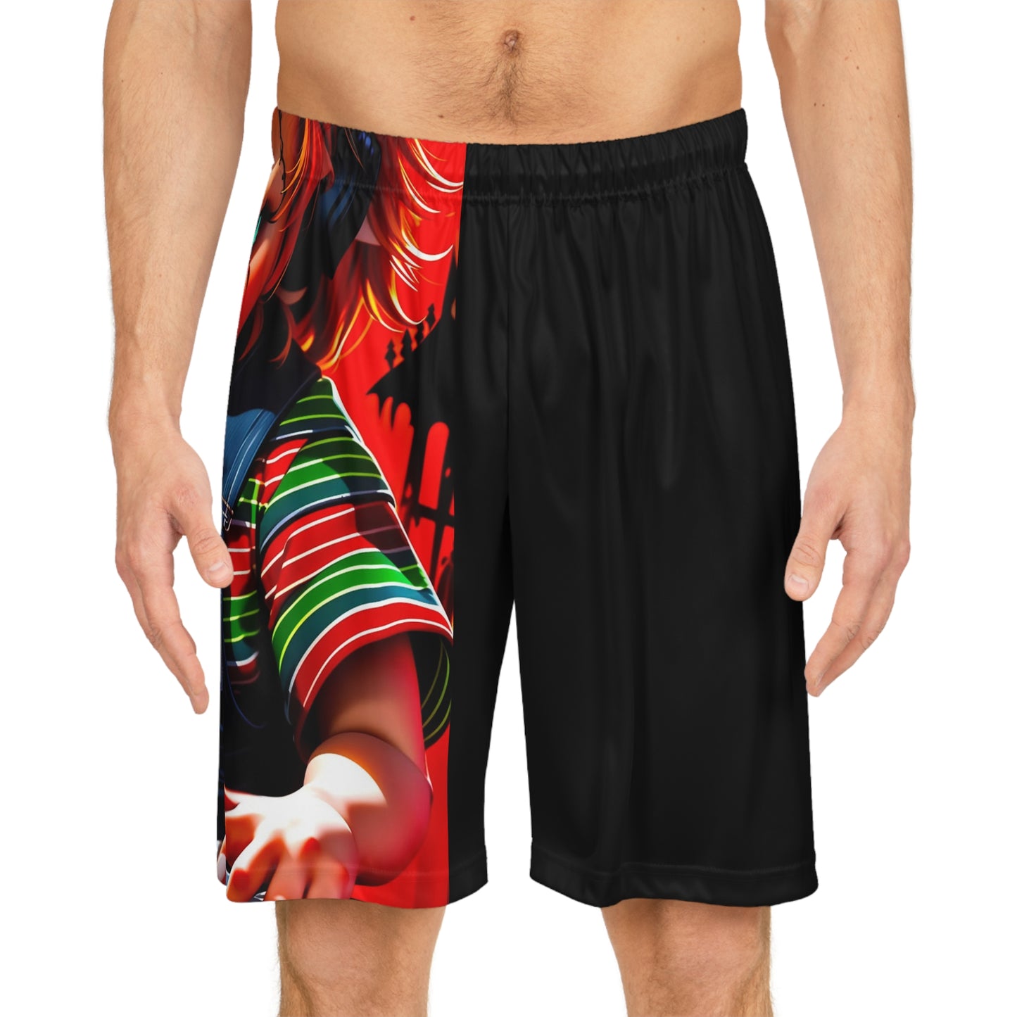 Lion's Main Apparel DJ Chuck Horror Basketball Shorts
