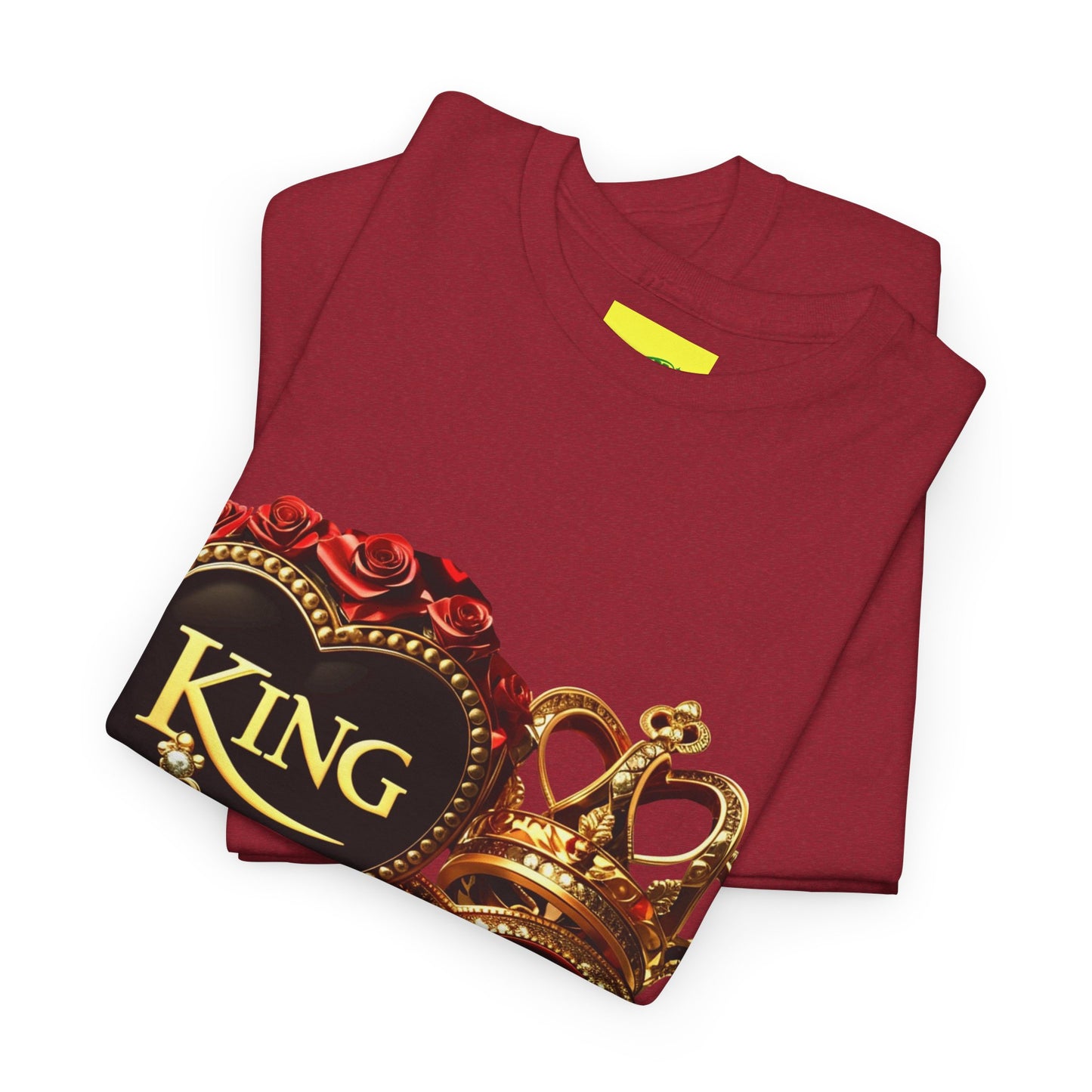 Lion's Main Apparel Royalty is King-Themed Unisex Heavy Cotton Tee
