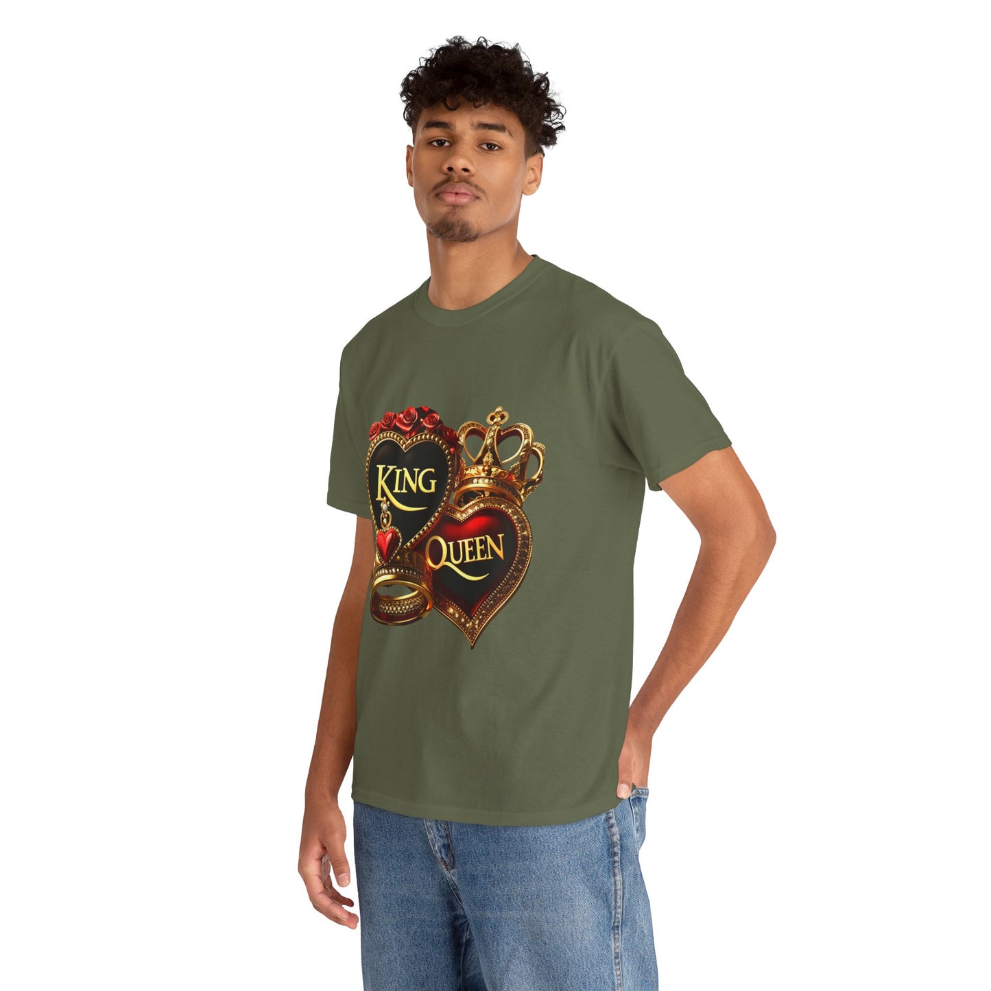 Lion's Main Apparel Royalty is King-Themed Unisex Heavy Cotton Tee