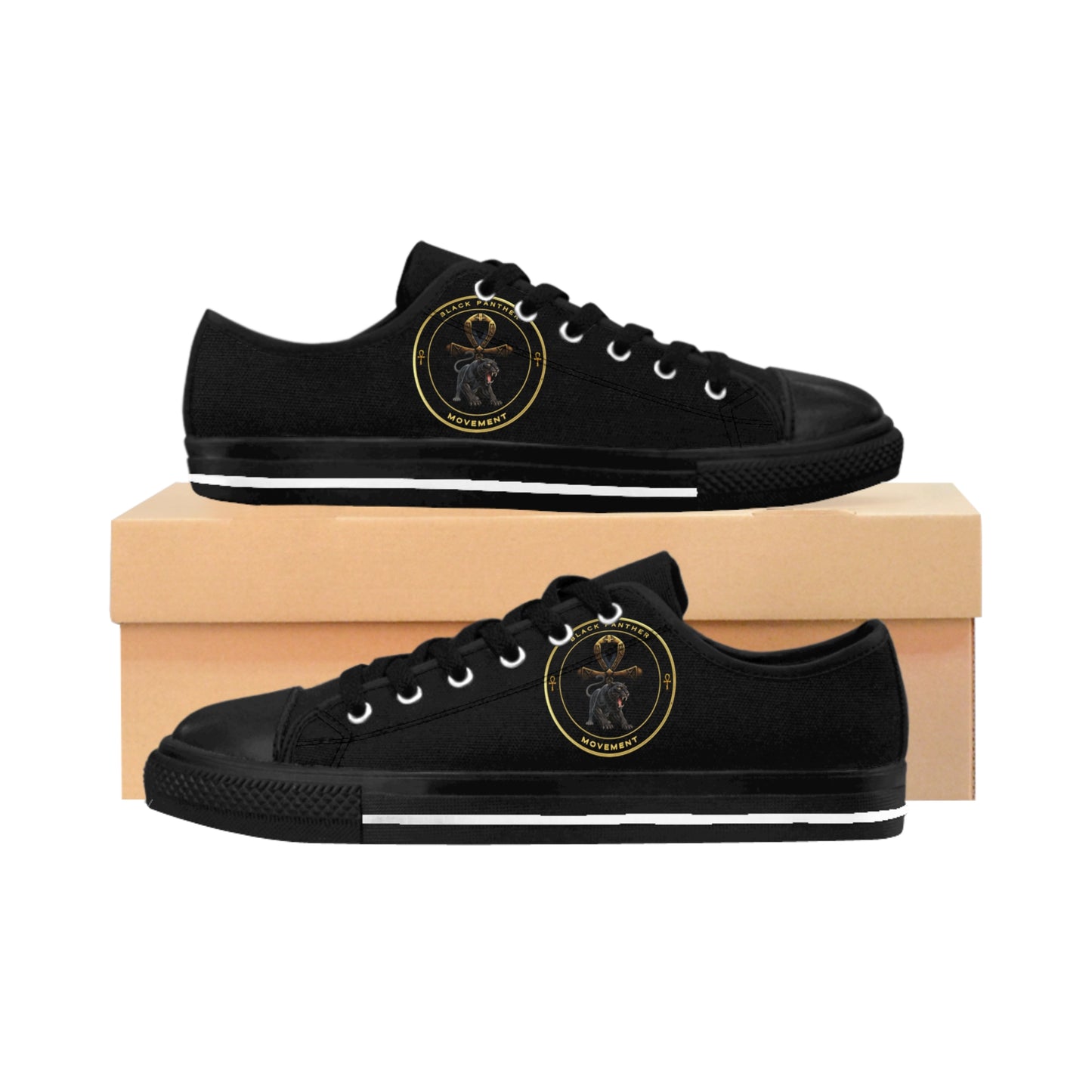 Stylish Men's Lion's Main Apparel Black Panther Movement Sneakers
