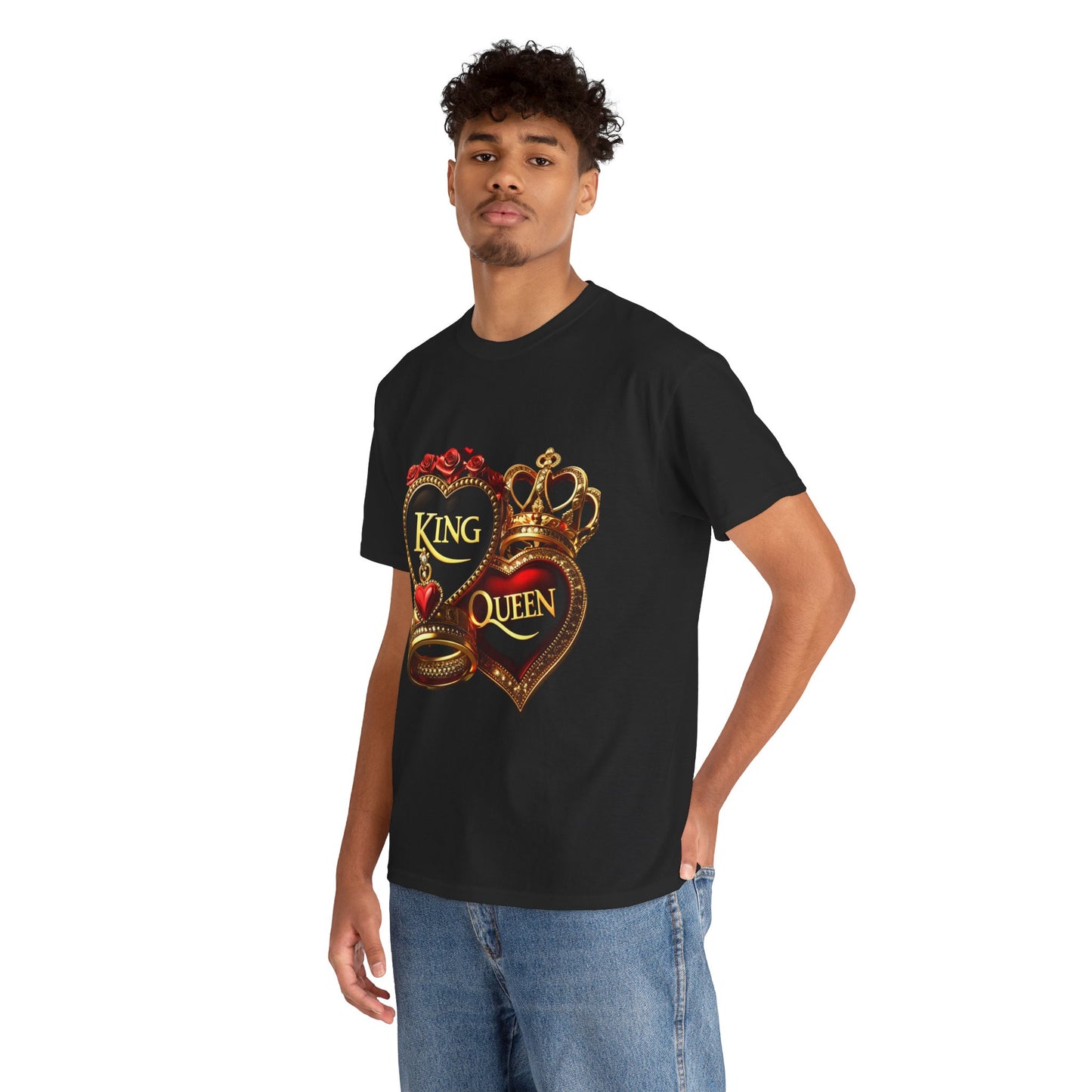 Lion's Main Apparel Royalty is King-Themed Unisex Heavy Cotton Tee