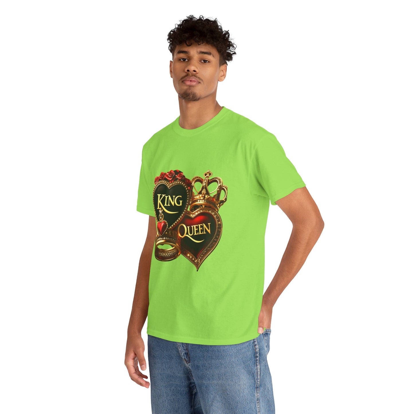 Lion's Main Apparel Royalty is King-Themed Unisex Heavy Cotton Tee