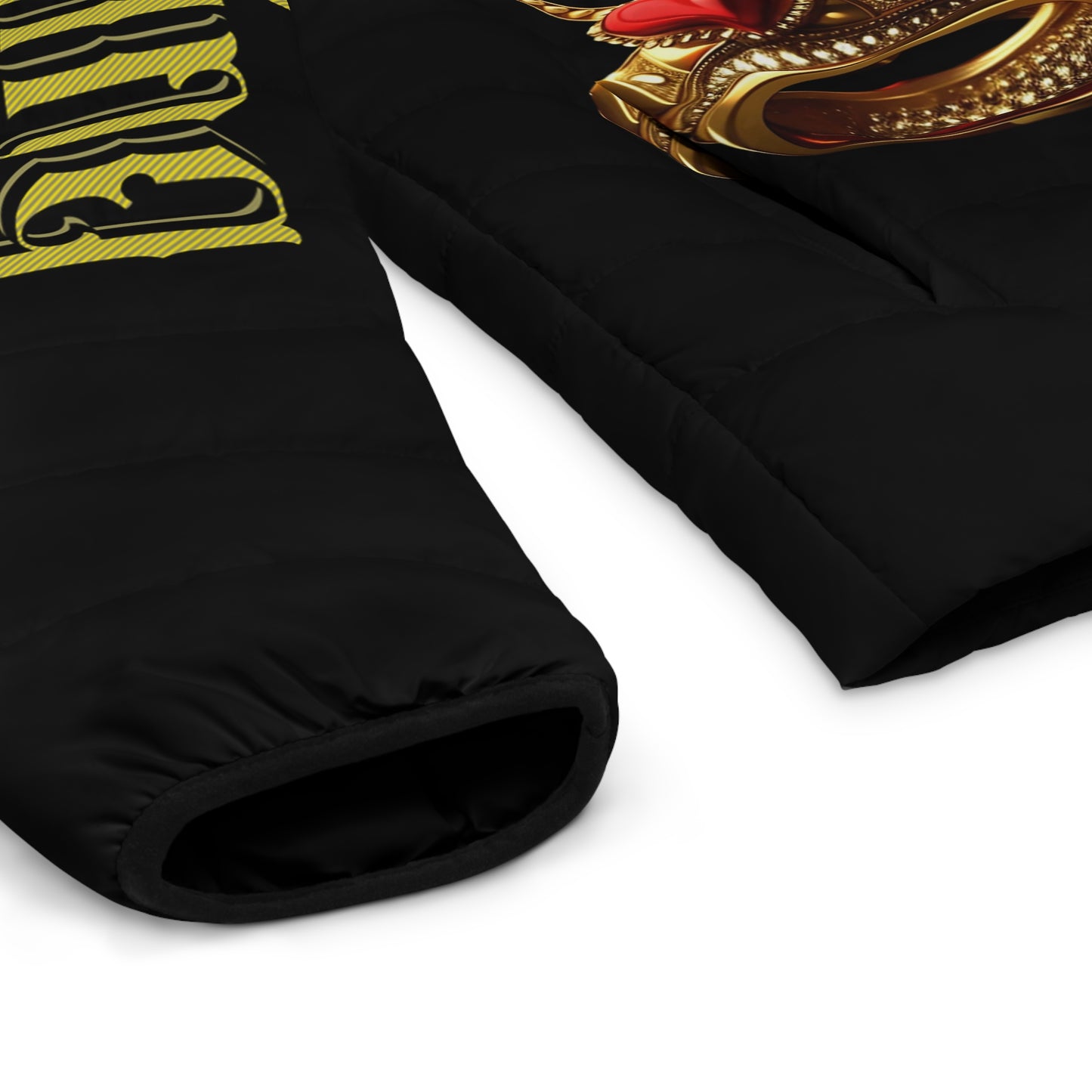 Lion's Main Apparel Royalty is King Themed Puffer Jacket