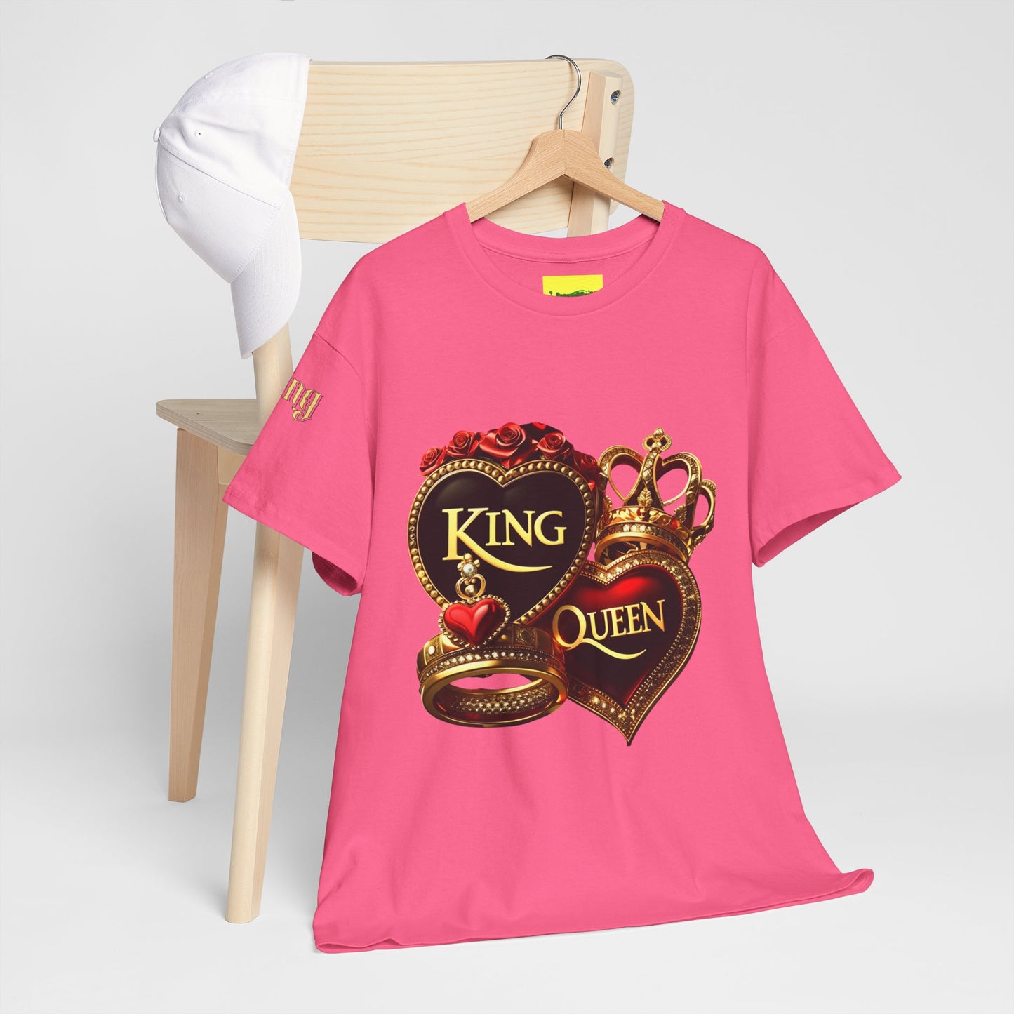 Lion's Main Apparel Royalty is King-Themed Unisex Heavy Cotton Tee