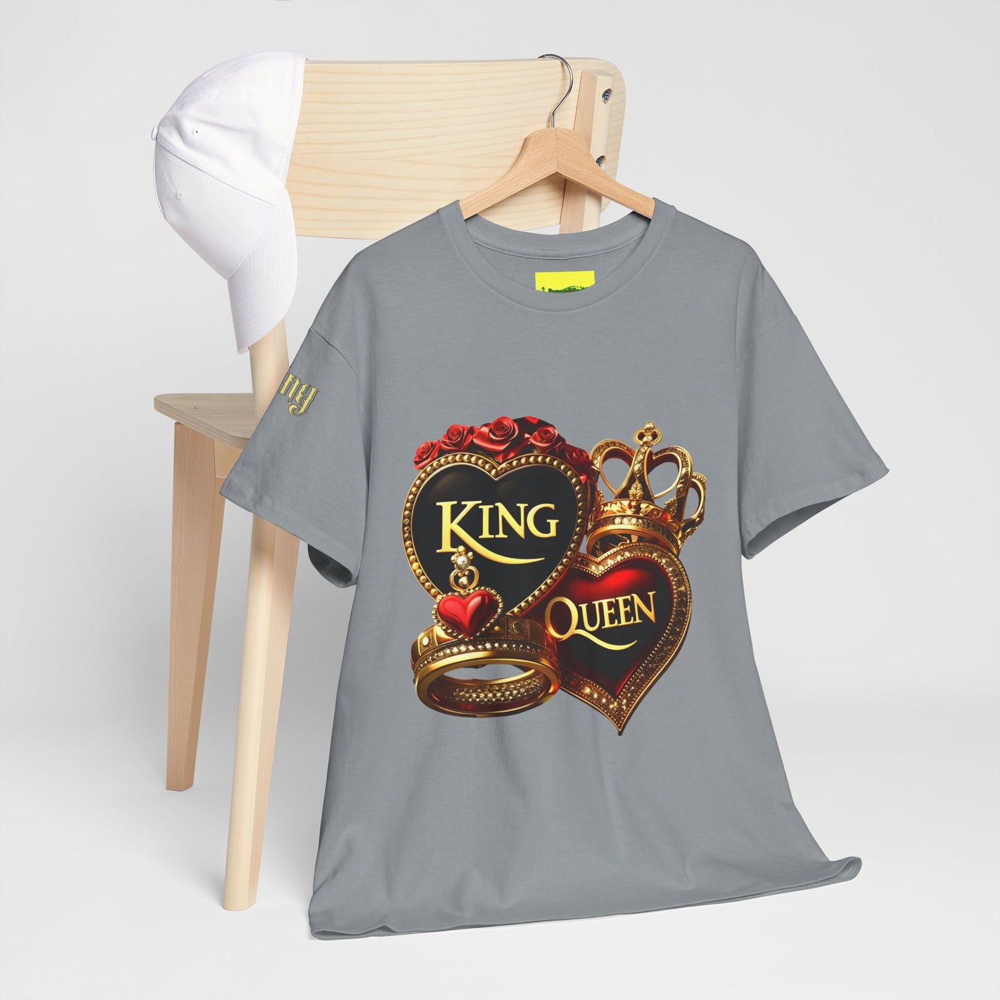 Lion's Main Apparel Royalty is King-Themed Unisex Heavy Cotton Tee
