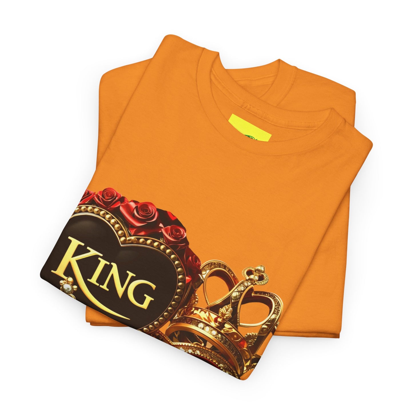 Lion's Main Apparel Royalty is King-Themed Unisex Heavy Cotton Tee