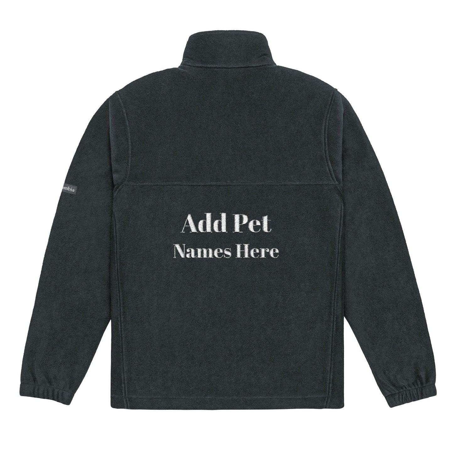 Personalized Unisex Fleece "Cat Dad" Jacket with Pet Name