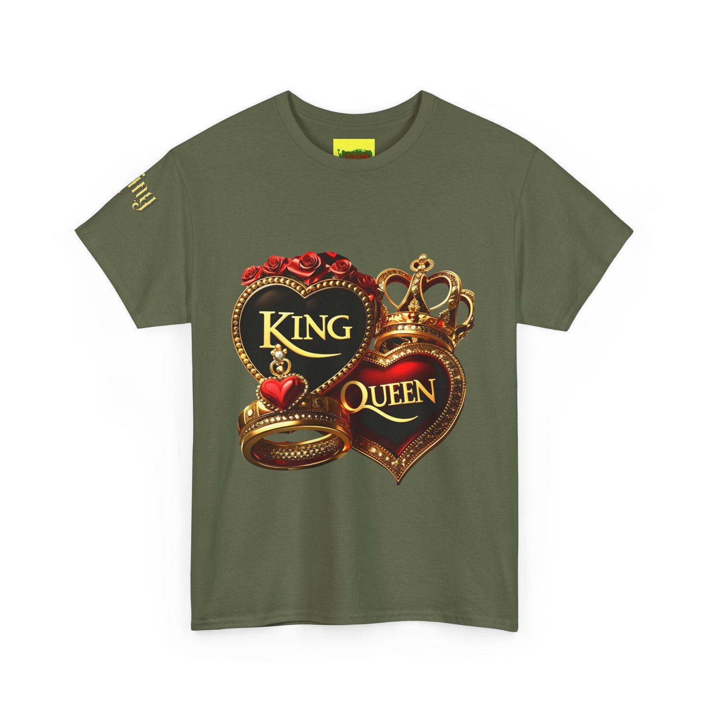 Lion's Main Apparel Royalty is King-Themed Unisex Heavy Cotton Tee
