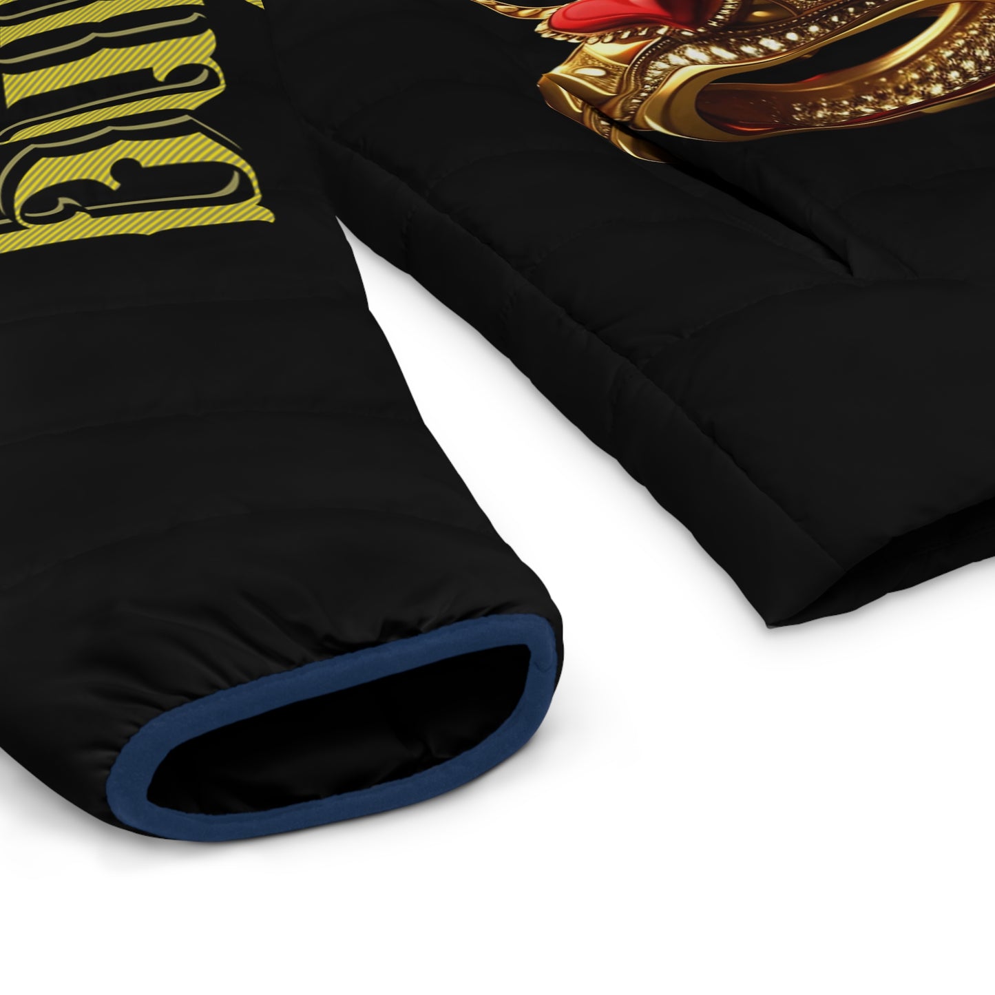 Lion's Main Apparel Royalty is King Themed Puffer Jacket