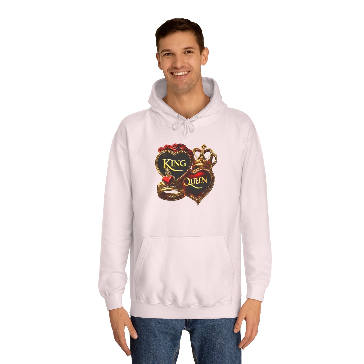 Lion's Main Apparel Royalty is King Unisex College Hoodie