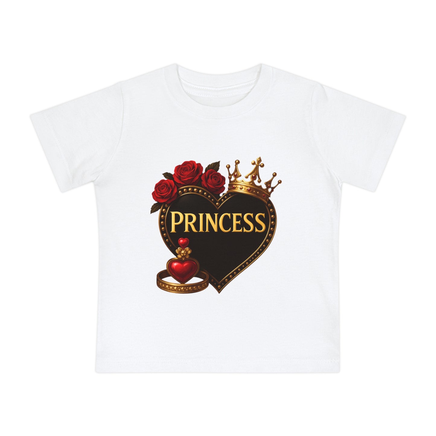 Lion's Main Apparel Royalty Princess Short Sleeve T-Shirt for Babies