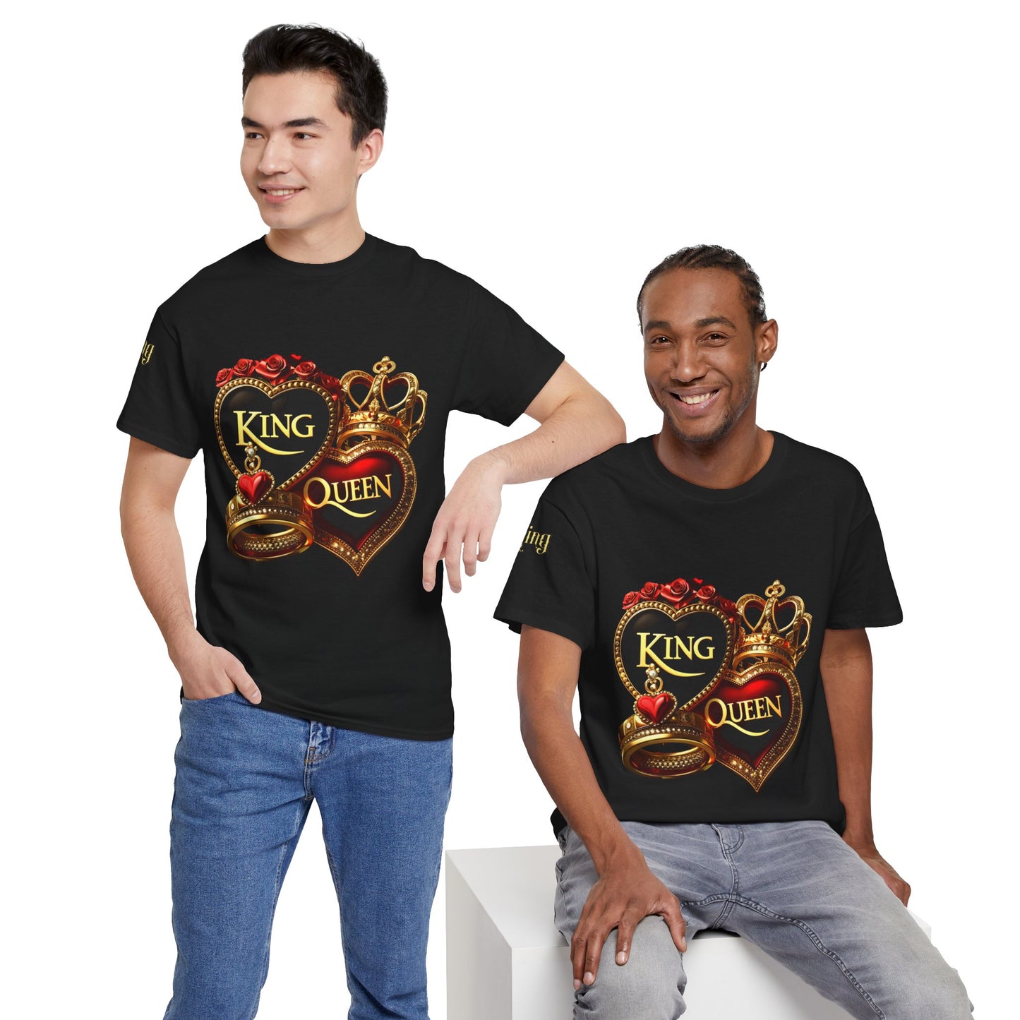 Lion's Main Apparel Royalty is King-Themed Unisex Heavy Cotton Tee