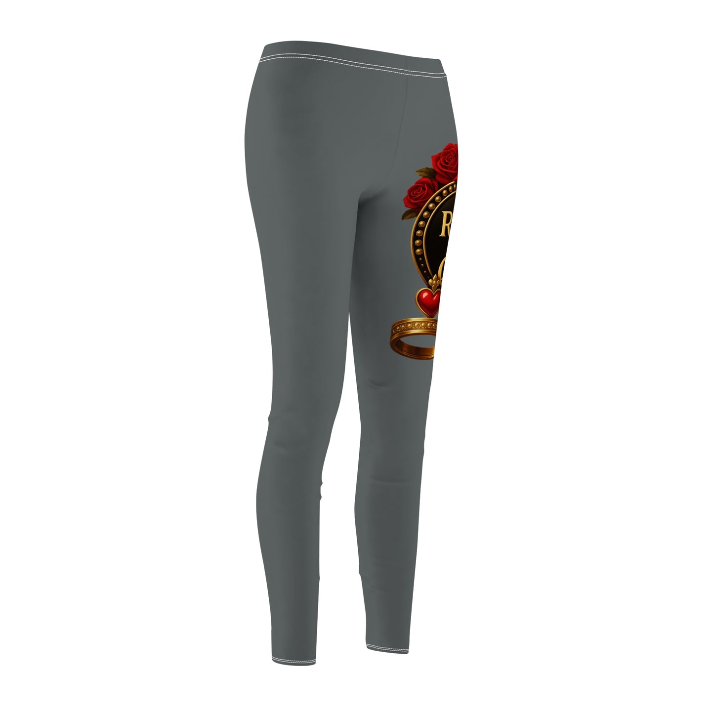 Lion's Main Apparel Royalty is Queen Women's Cut & Sew Casual Leggings