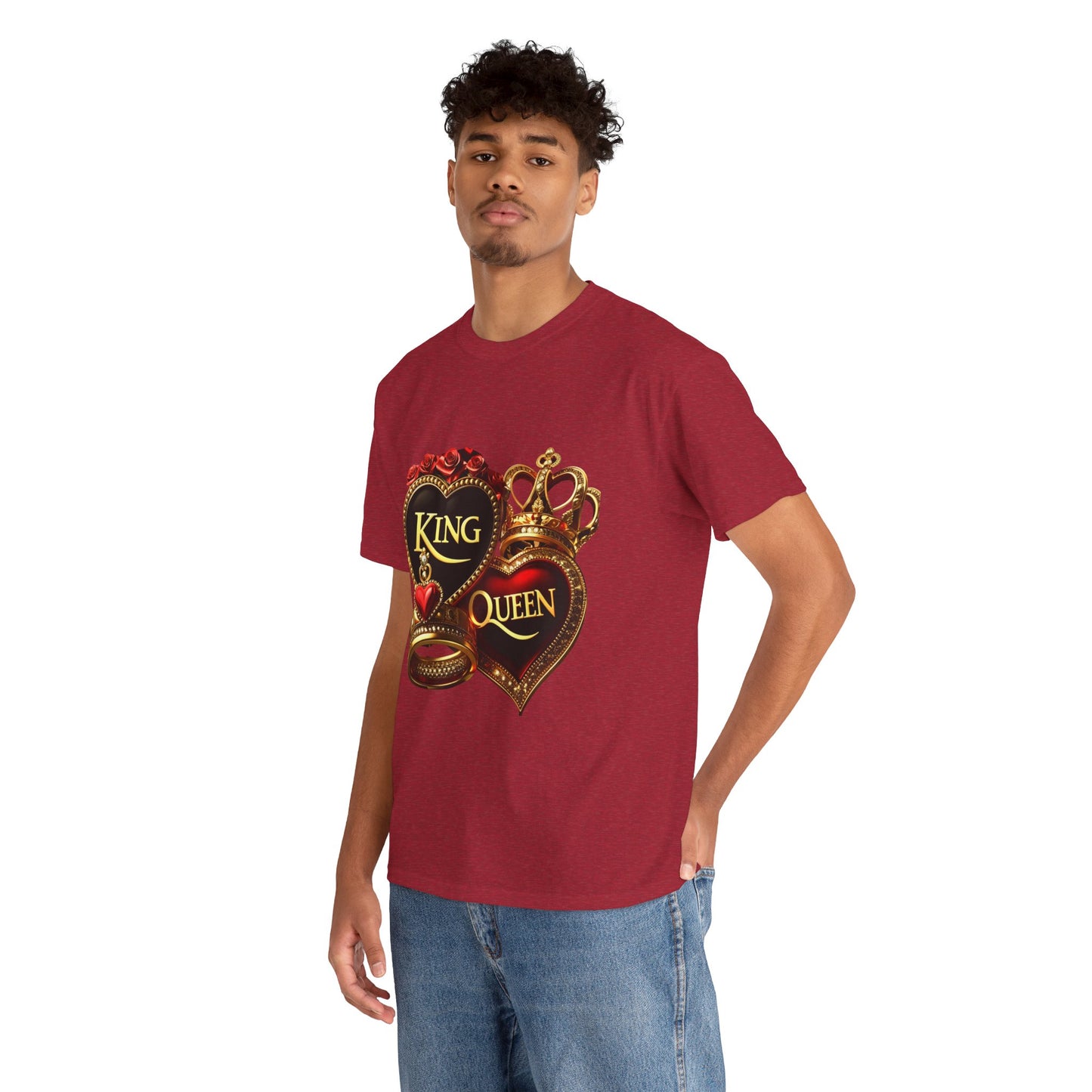 Lion's Main Apparel Royalty is King-Themed Unisex Heavy Cotton Tee