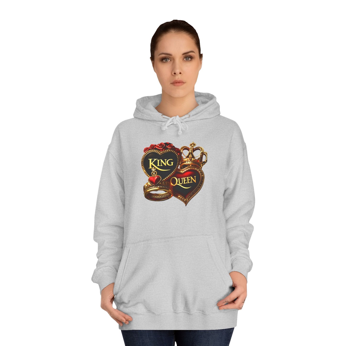 Lion's Main Apparel Royalty is King Unisex College Hoodie