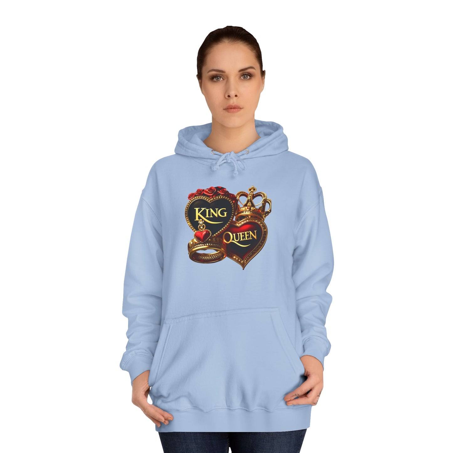 Lion's Main Apparel Royalty is King Unisex College Hoodie