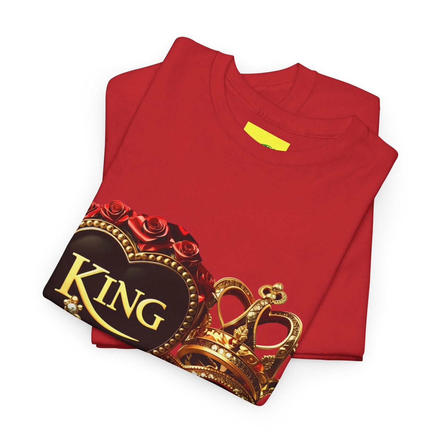 Lion's Main Apparel Royalty is King-Themed Unisex Heavy Cotton Tee