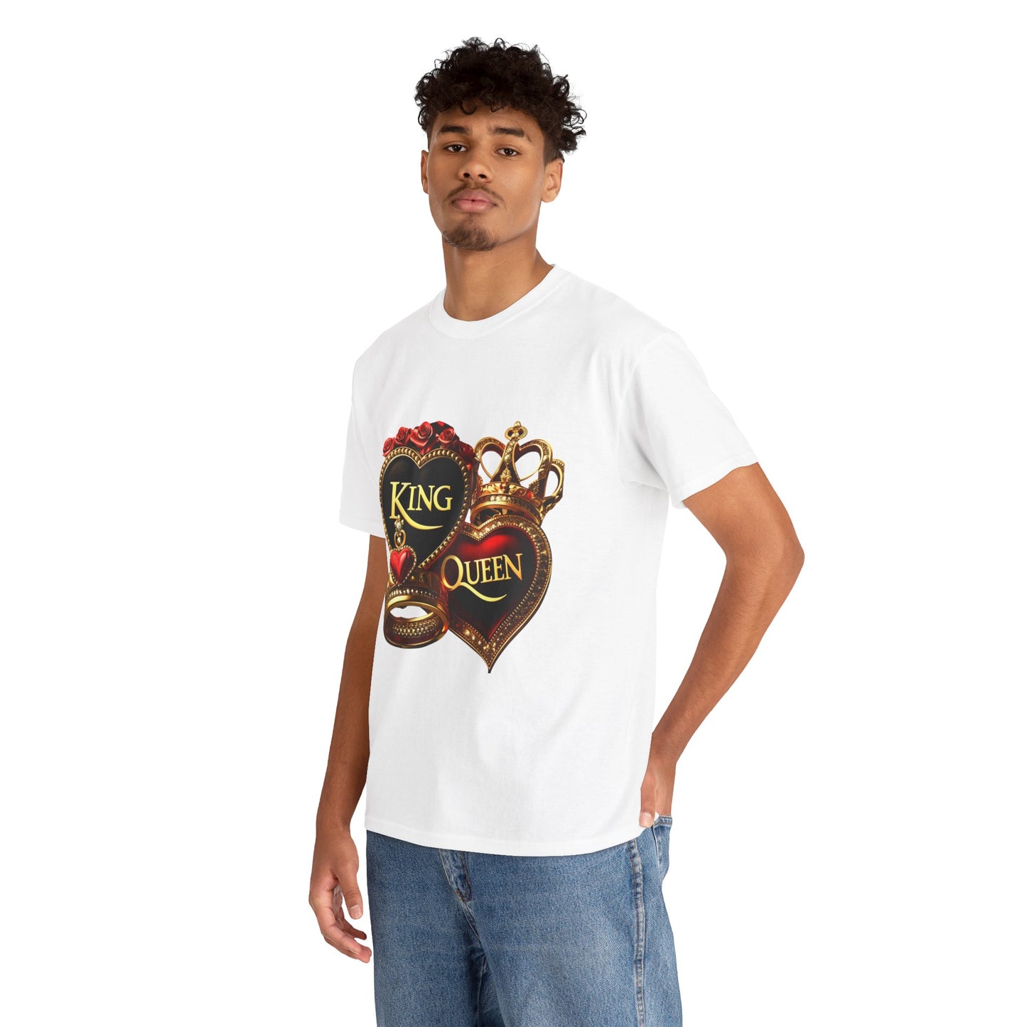 Lion's Main Apparel Royalty is King-Themed Unisex Heavy Cotton Tee