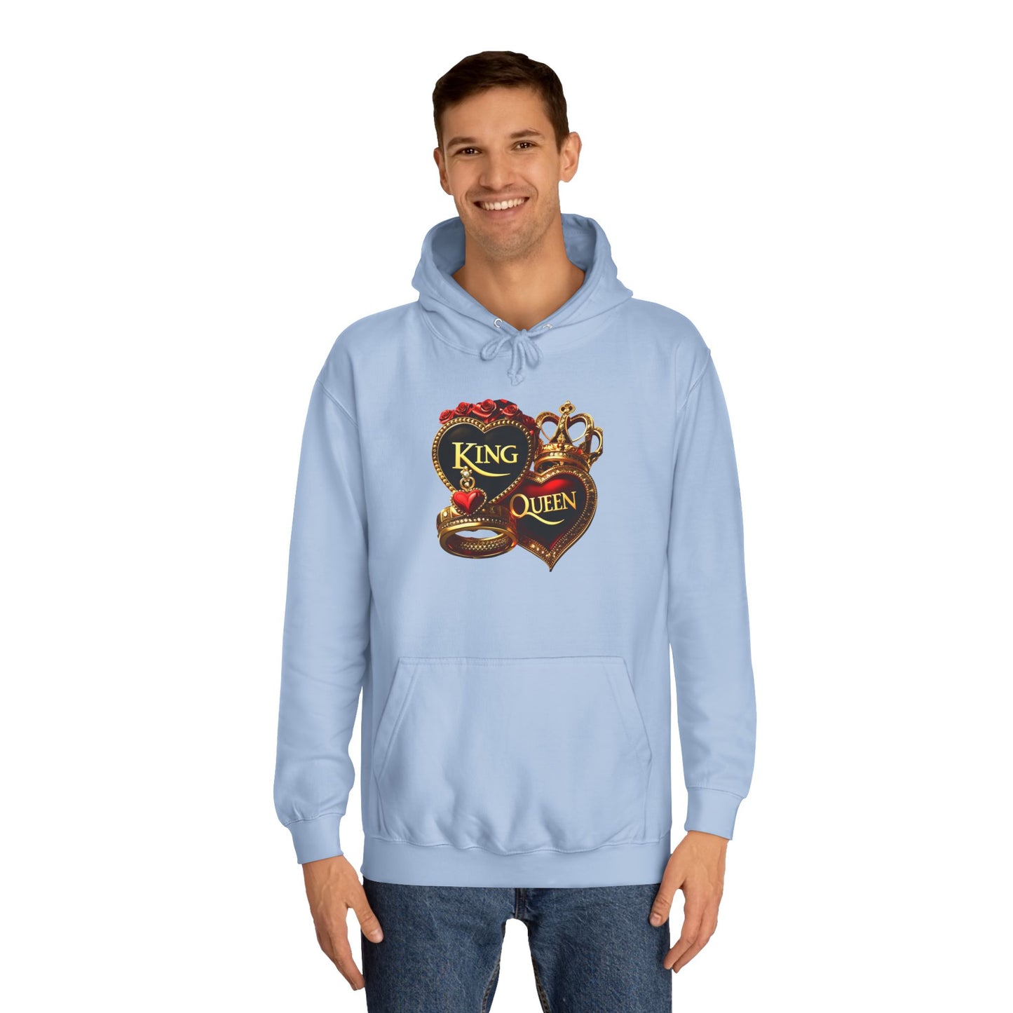 Lion's Main Apparel Royalty is King Unisex College Hoodie