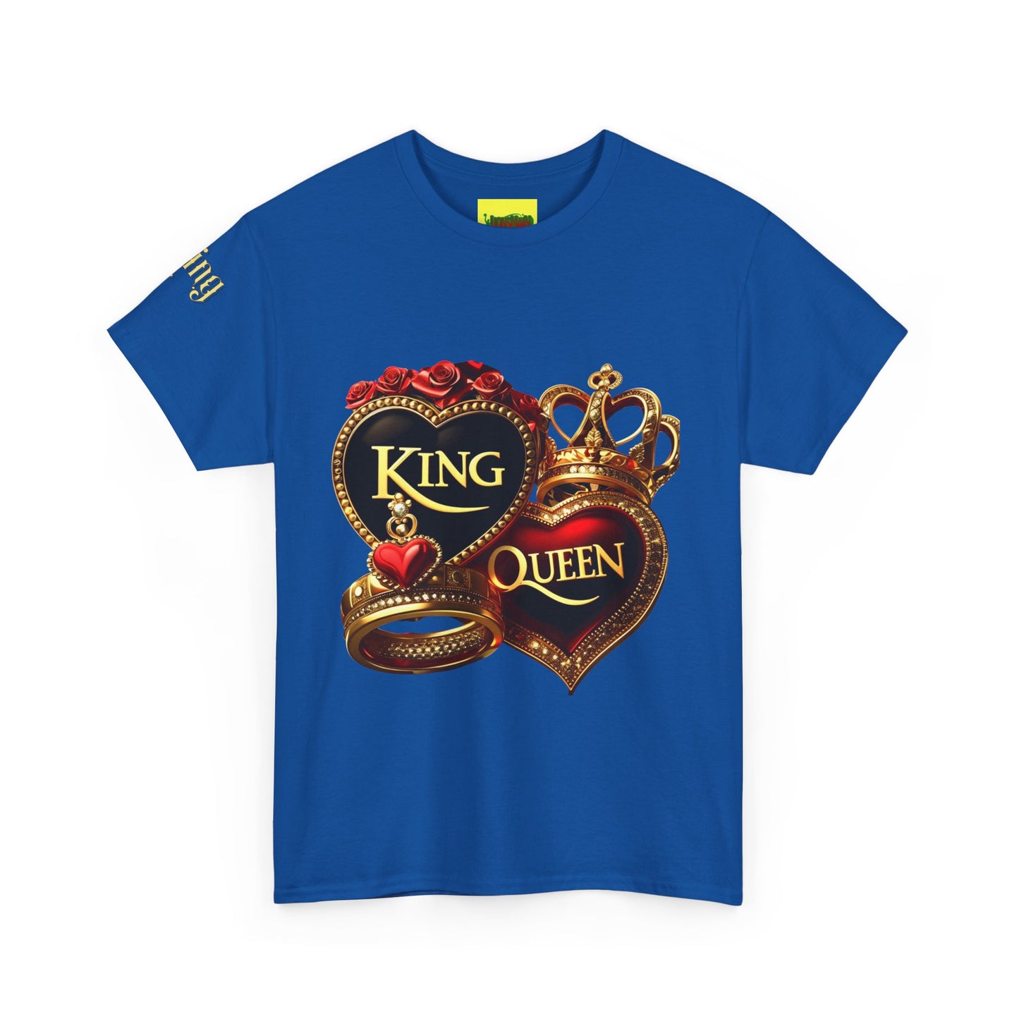 Lion's Main Apparel Royalty is King-Themed Unisex Heavy Cotton Tee