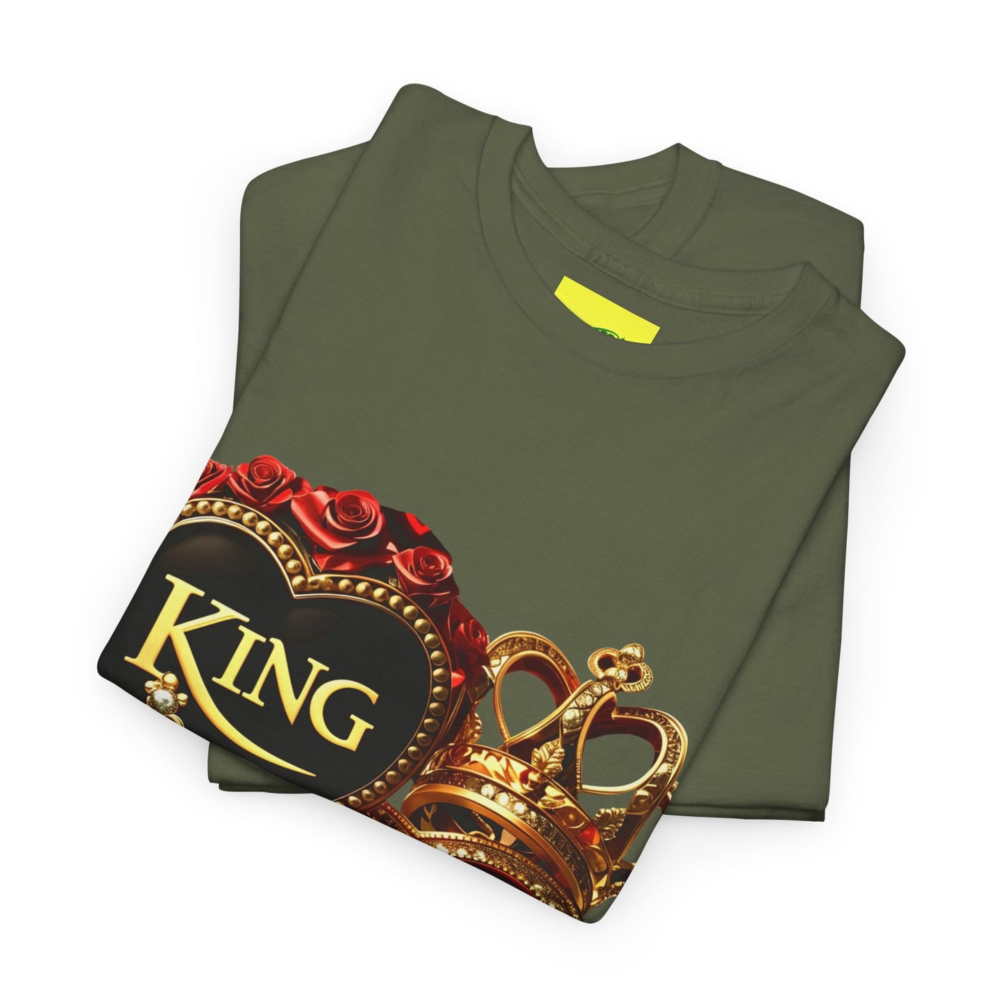 Lion's Main Apparel Royalty is King-Themed Unisex Heavy Cotton Tee
