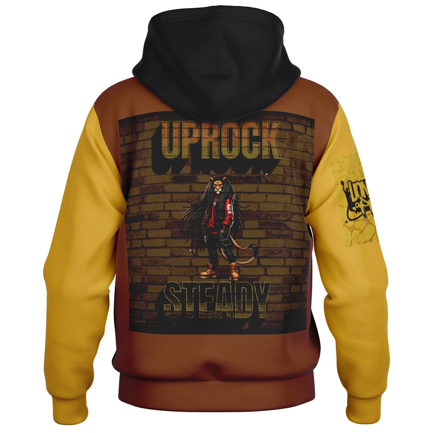 Lions Main Apparel Uprock Steady Heavyweight Hooded Baseball Jacket - AOP