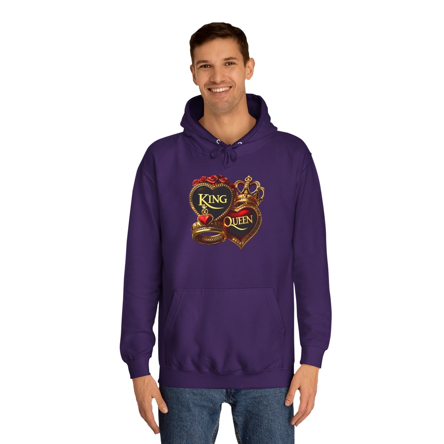 Lion's Main Apparel Royalty is King Unisex College Hoodie