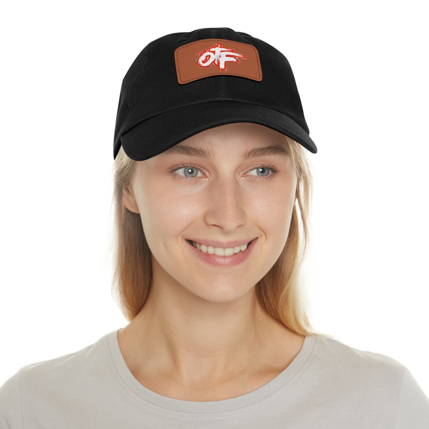 Stylish Lion's Main Apparel Dad Hat with Leather Patch