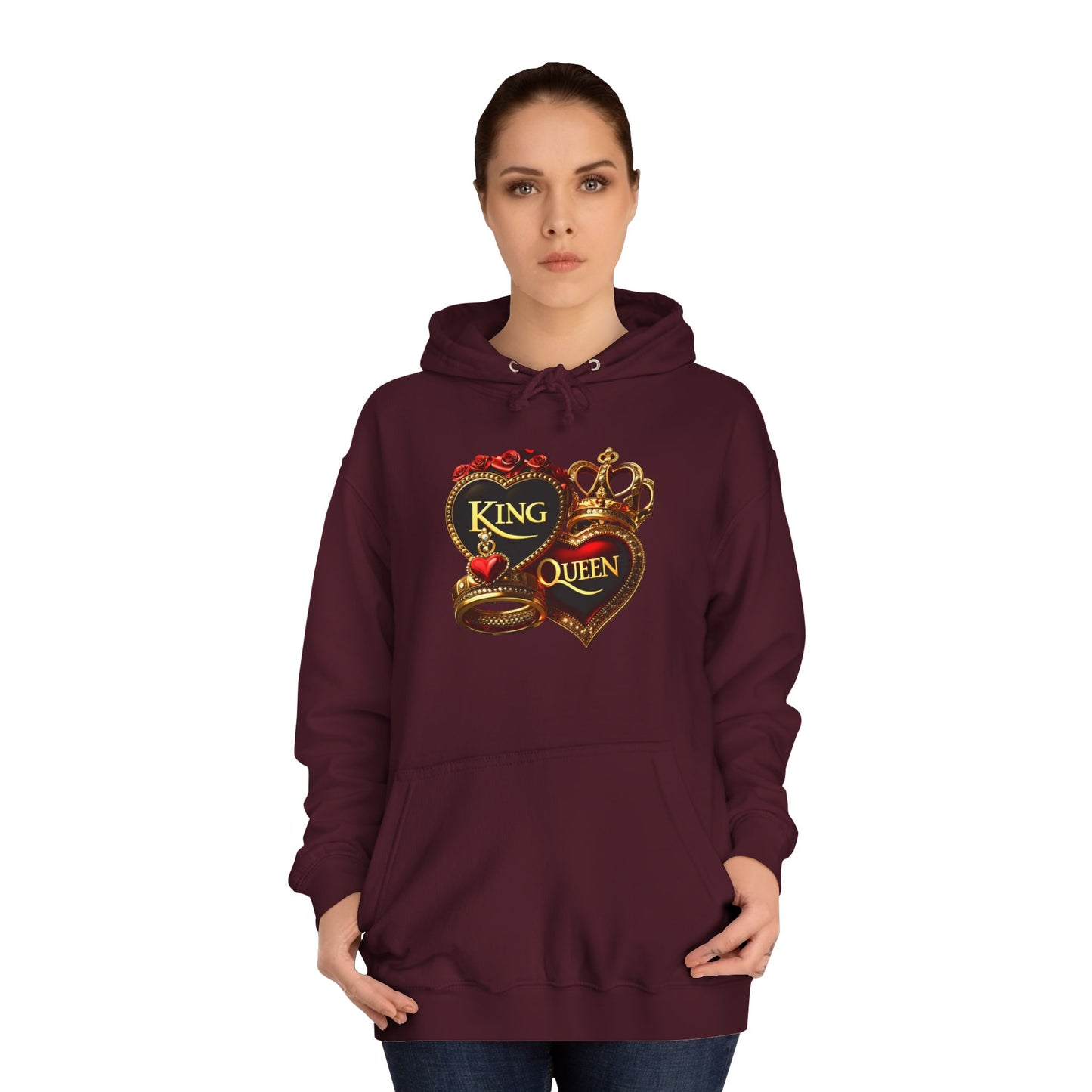 Lion's Main Apparel Royalty is King Unisex College Hoodie