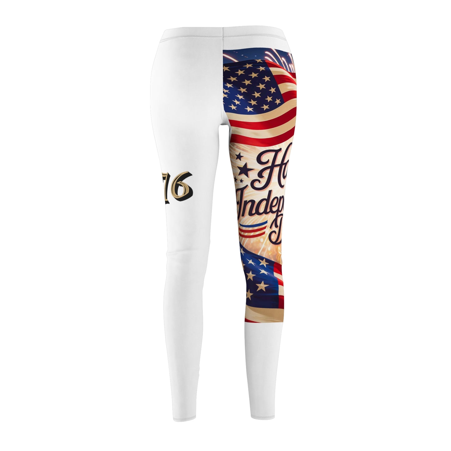 Lion's Main Apparel Happy Independence Day Patriotic Women's Leggings
