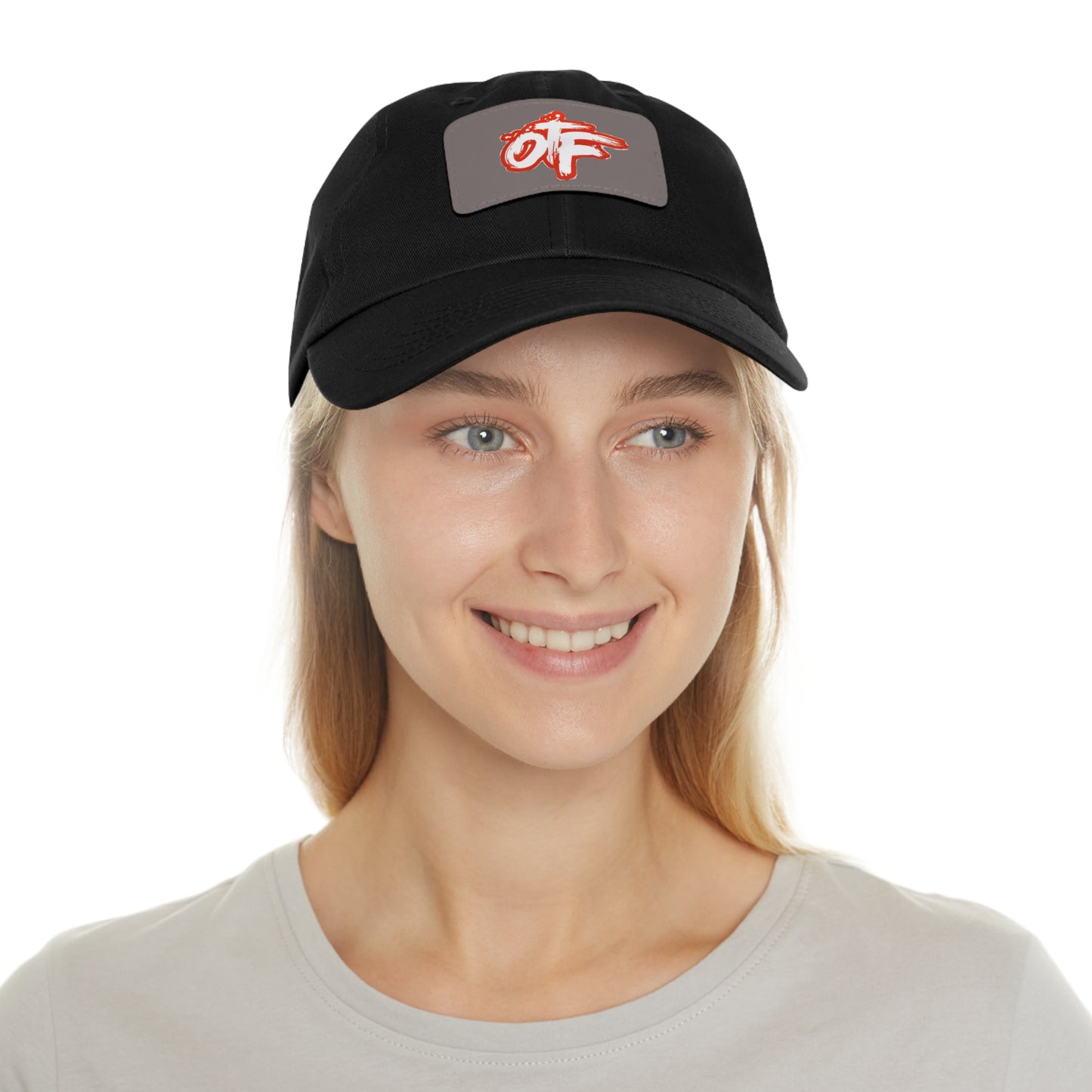Stylish Lion's Main Apparel Dad Hat with Leather Patch